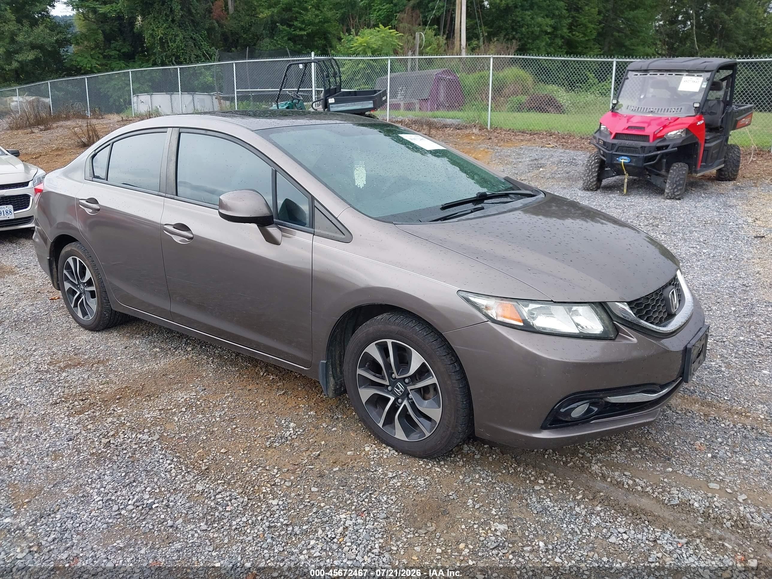 2013 Honda Civic Ex-l Tan vin: 2HGFB2F99DH549480
