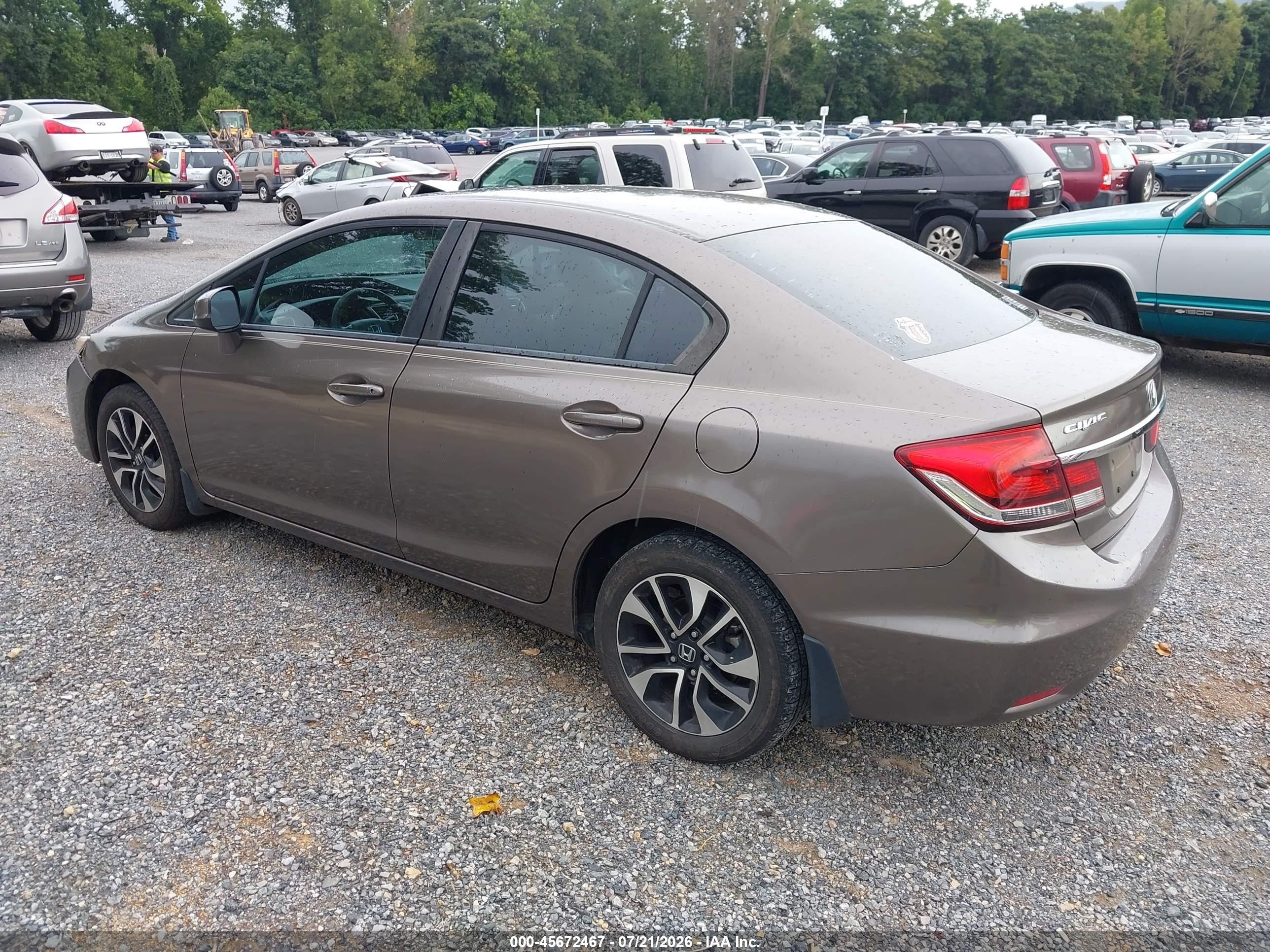 2013 Honda Civic Ex-l Tan vin: 2HGFB2F99DH549480