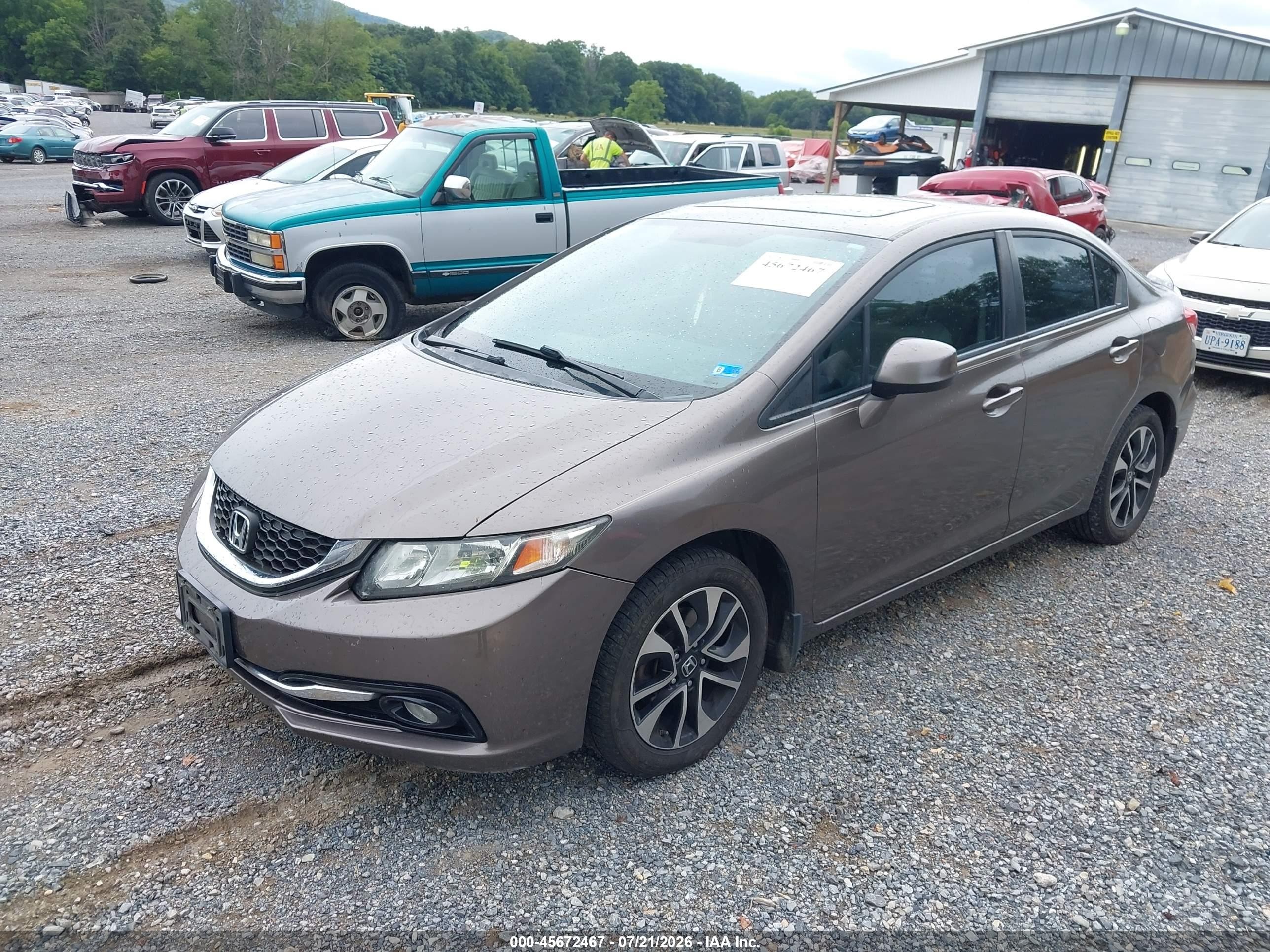 2013 Honda Civic Ex-l Tan vin: 2HGFB2F99DH549480