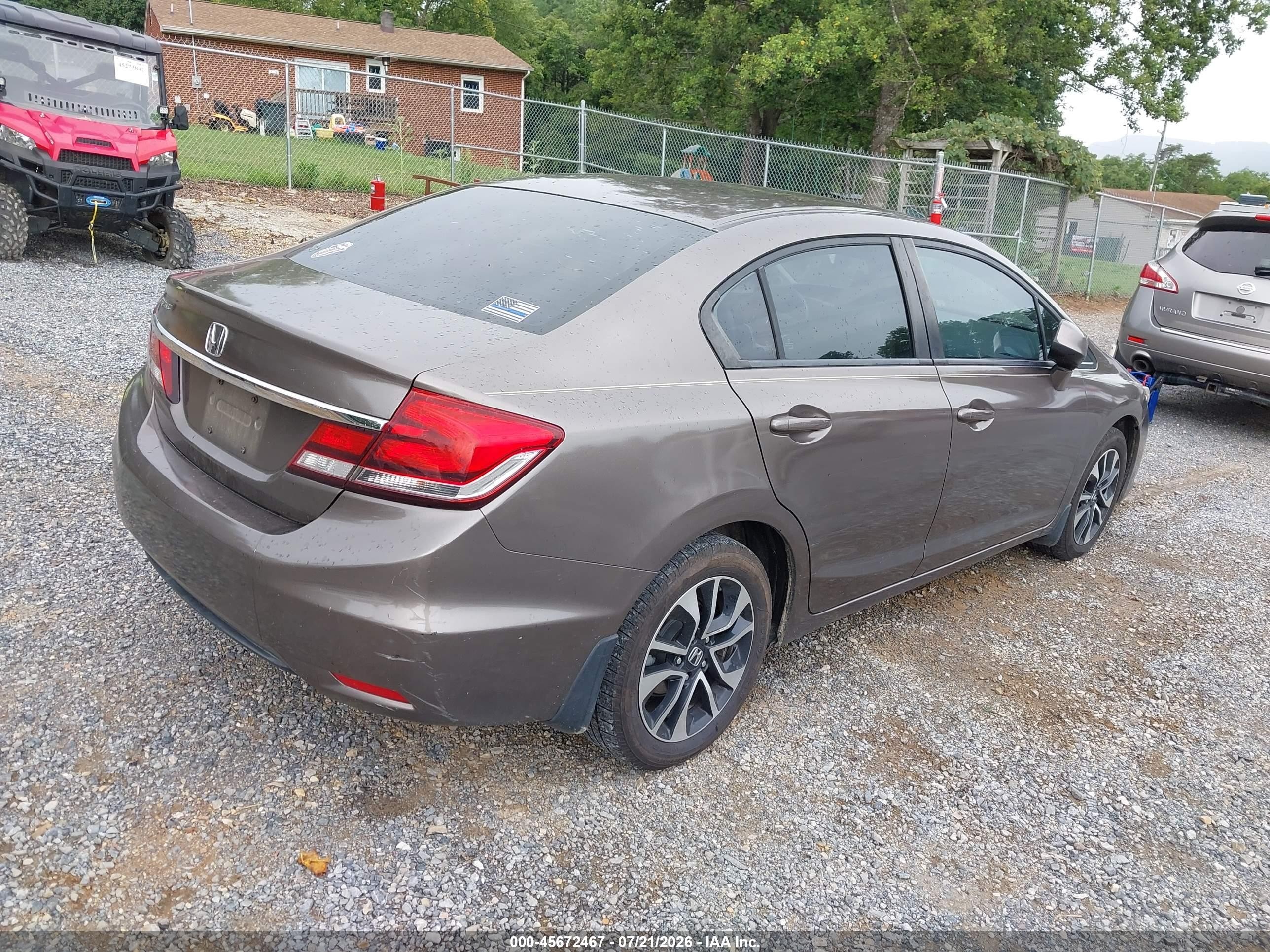2013 Honda Civic Ex-l Tan vin: 2HGFB2F99DH549480
