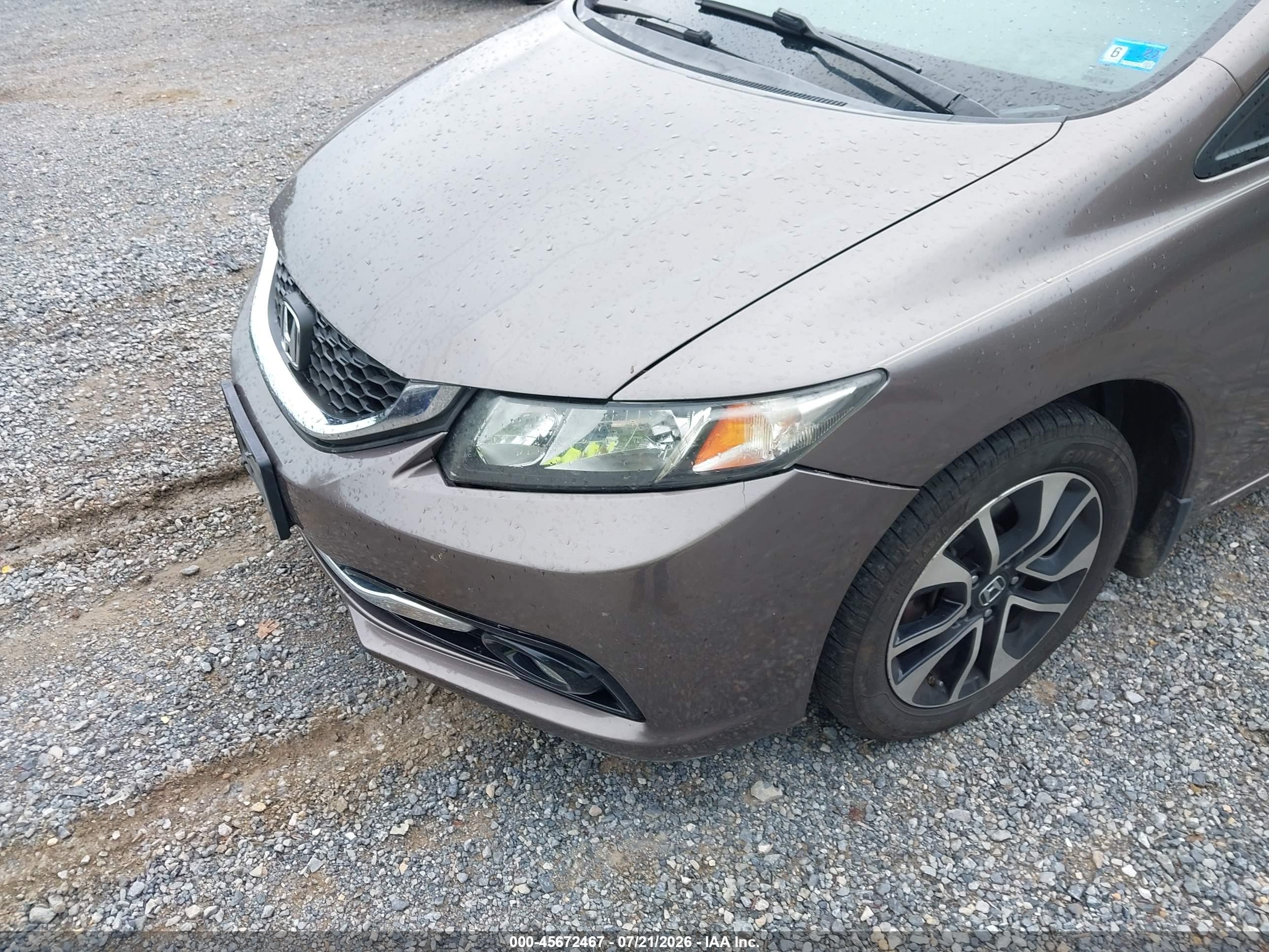 2013 Honda Civic Ex-l Tan vin: 2HGFB2F99DH549480