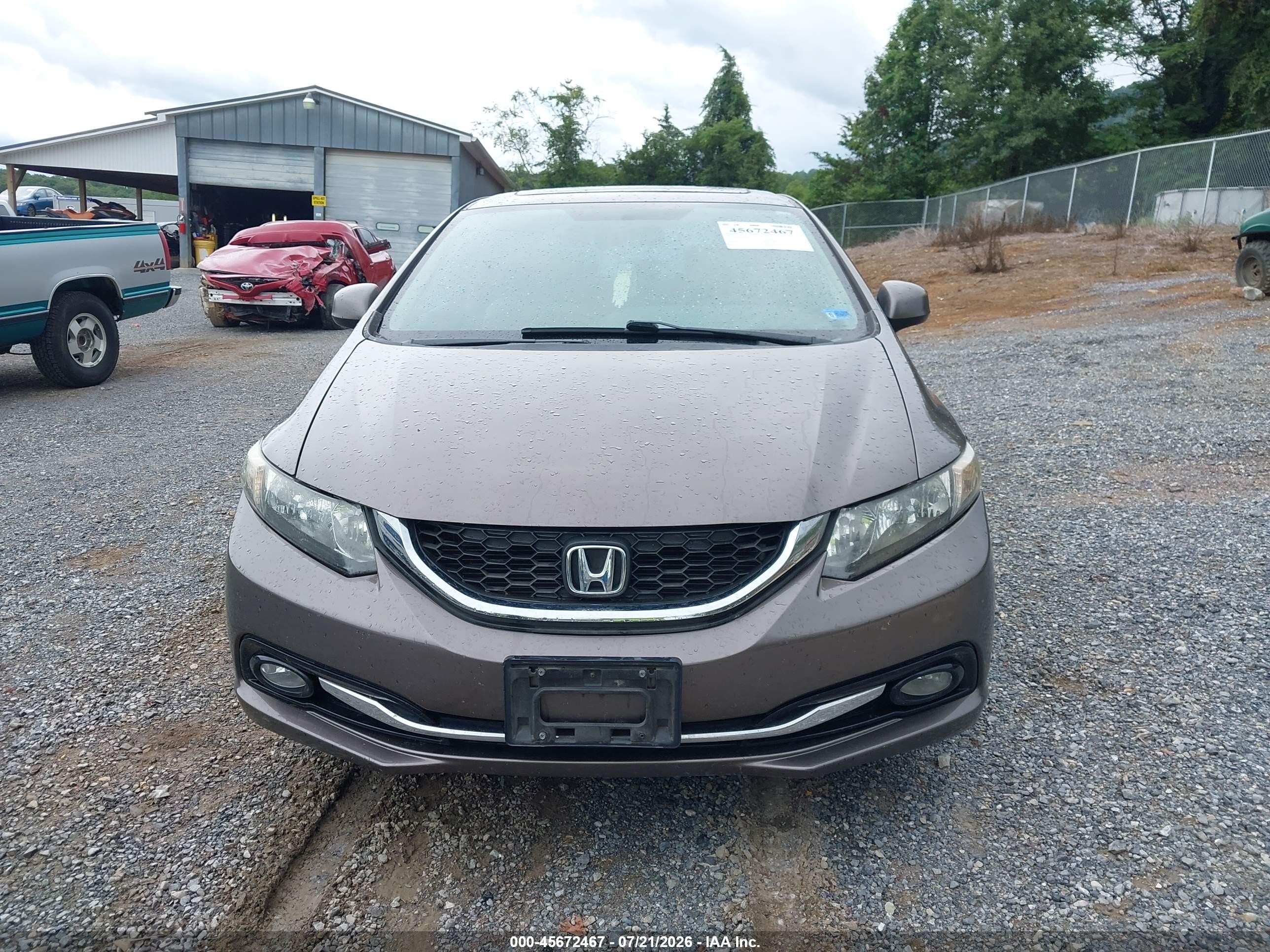 2013 Honda Civic Ex-l Tan vin: 2HGFB2F99DH549480