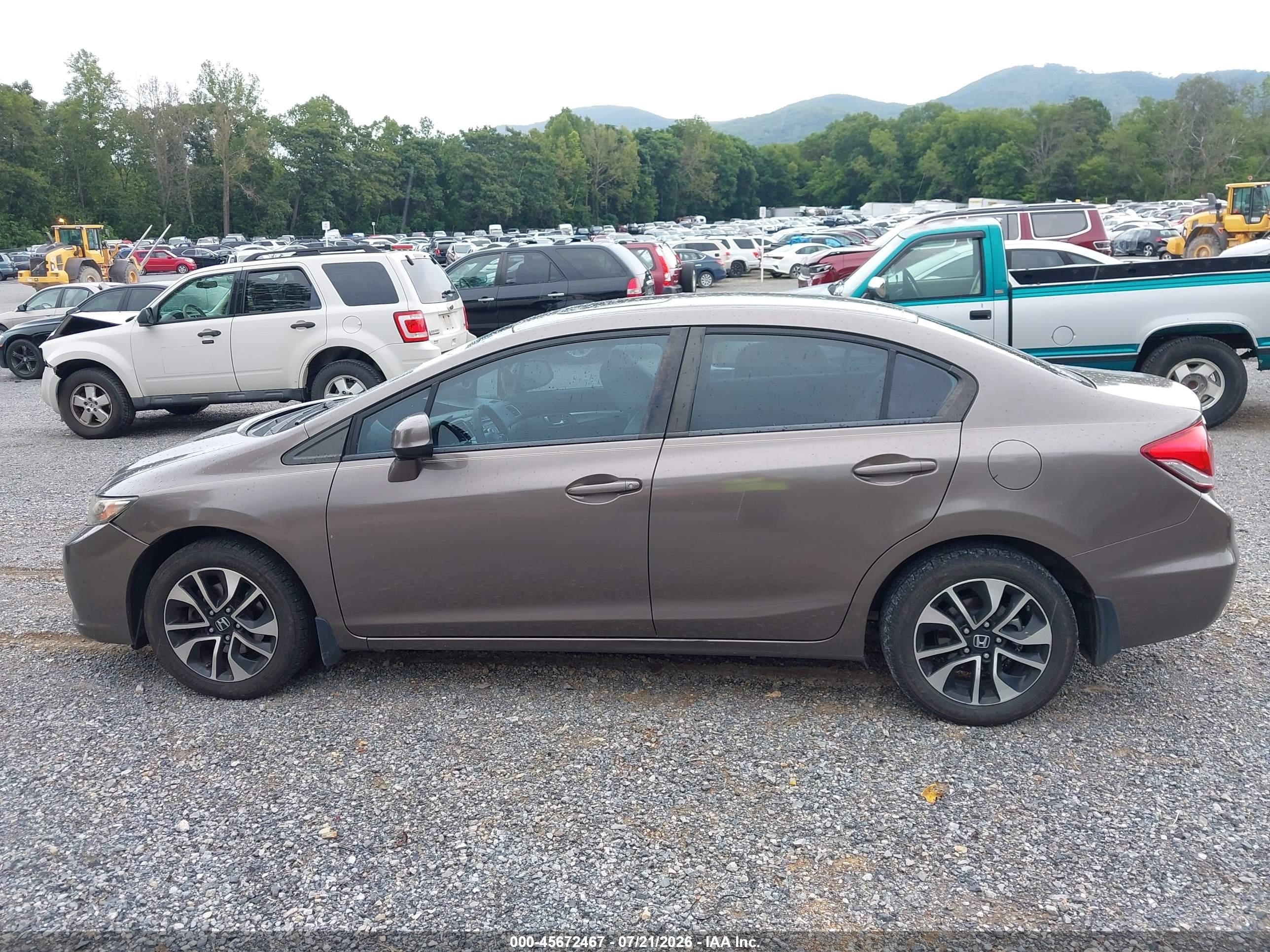 2013 Honda Civic Ex-l Tan vin: 2HGFB2F99DH549480