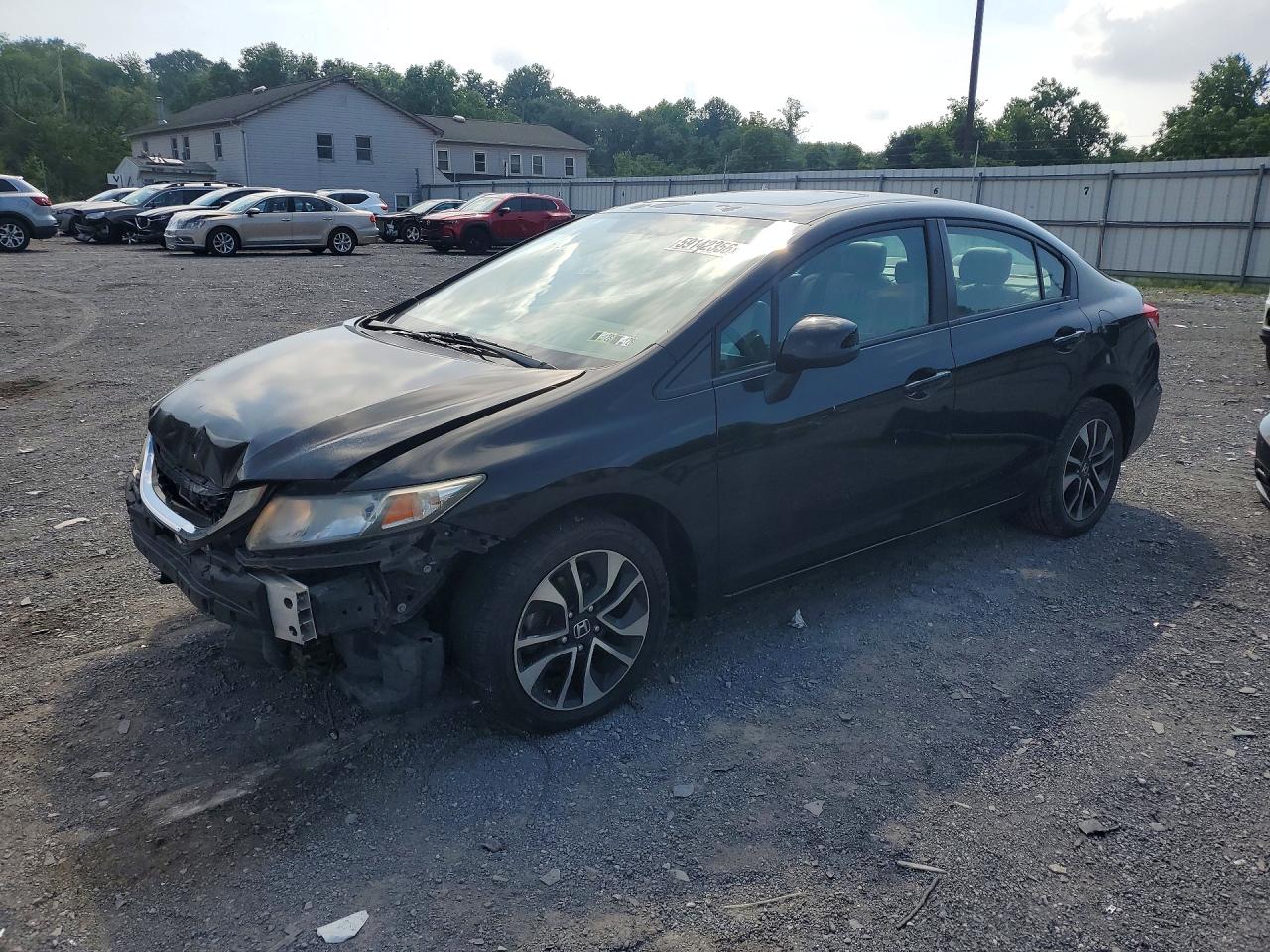 2013 Honda Civic Exl Black vin: 2HGFB2F99DH550788