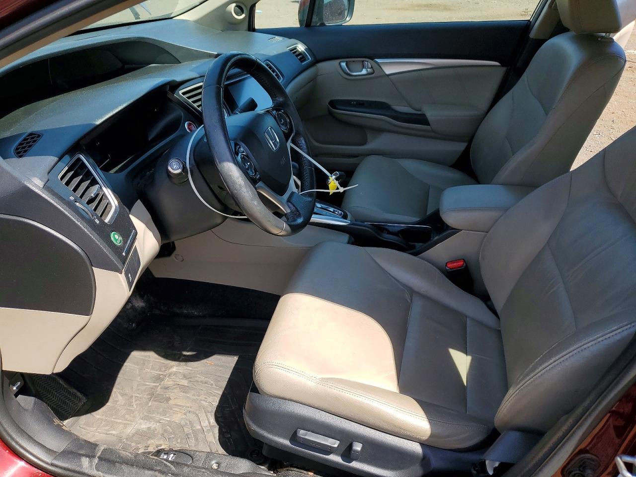 2014 Honda Civic Exl Burgundy vin: 2HGFB2F99EH500233