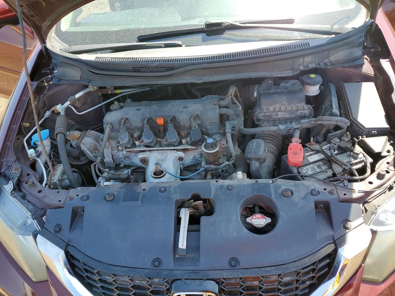 2014 Honda Civic Exl Burgundy vin: 2HGFB2F99EH500233