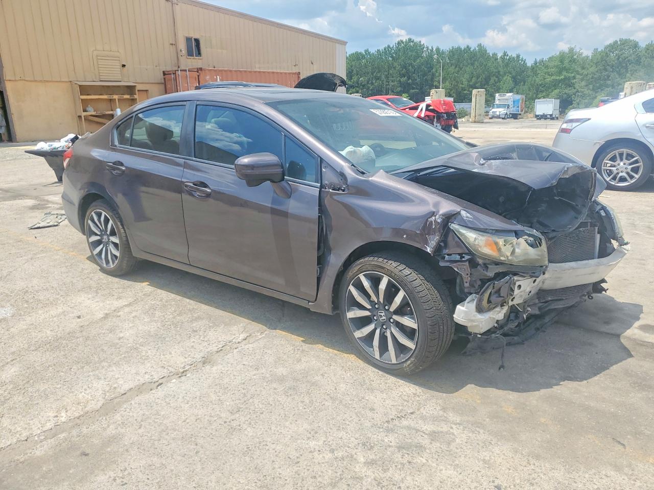 2014 Honda Civic Exl Gray vin: 2HGFB2F99EH505819