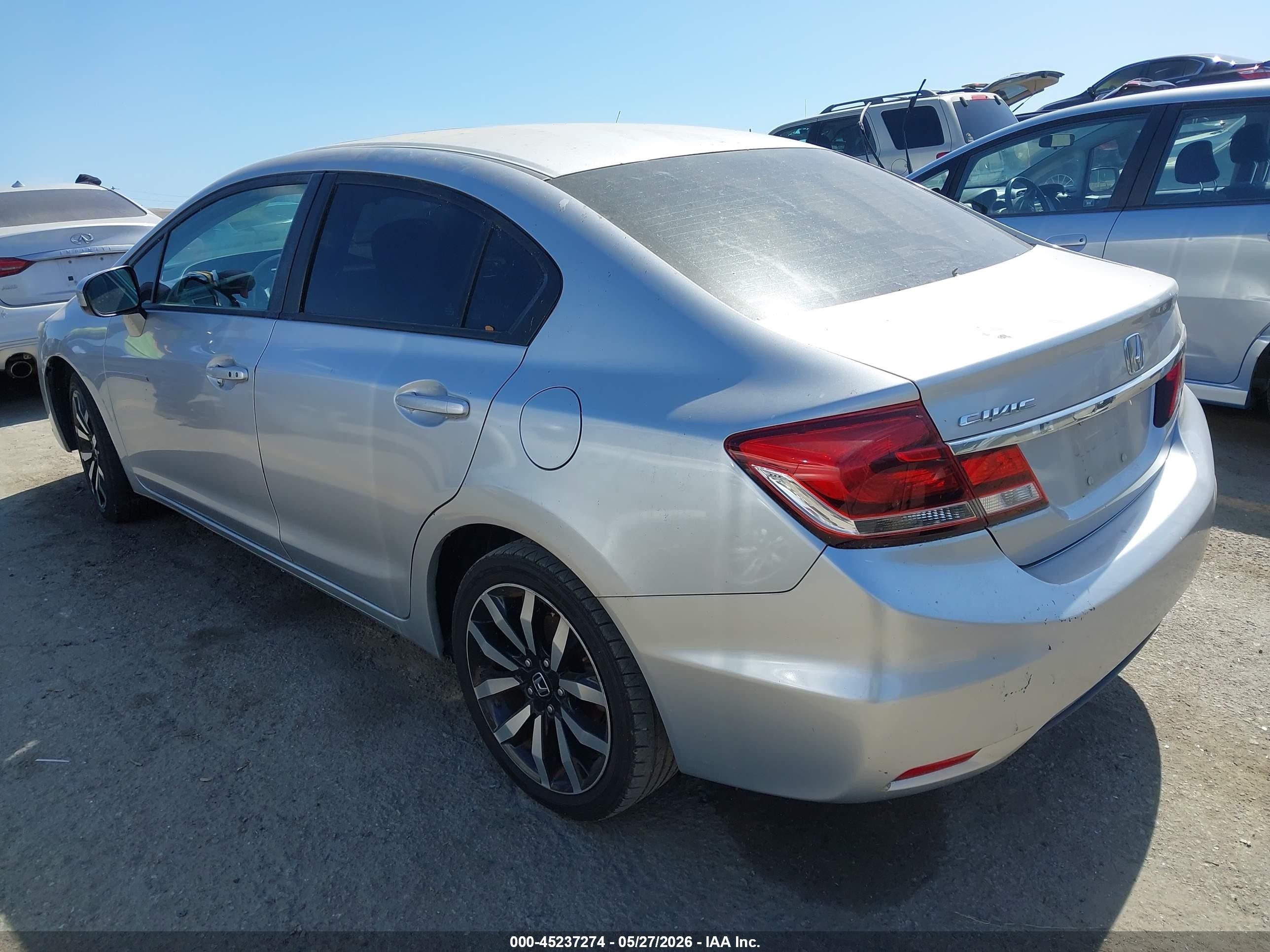 2014 Honda Civic Ex-l Silver vin: 2HGFB2F99EH517534