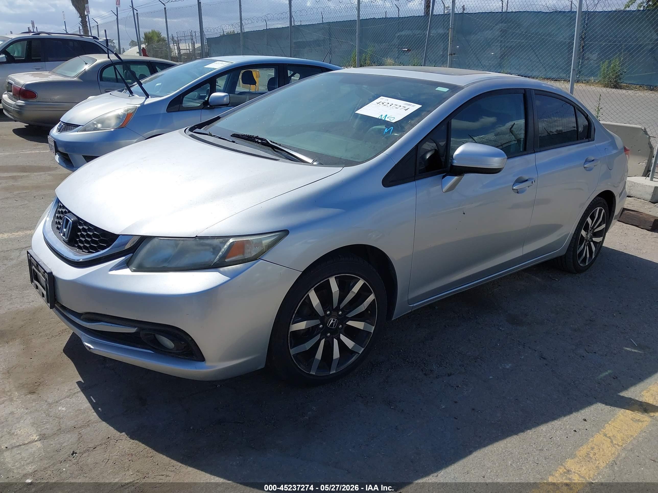 2014 Honda Civic Ex-l Silver vin: 2HGFB2F99EH517534