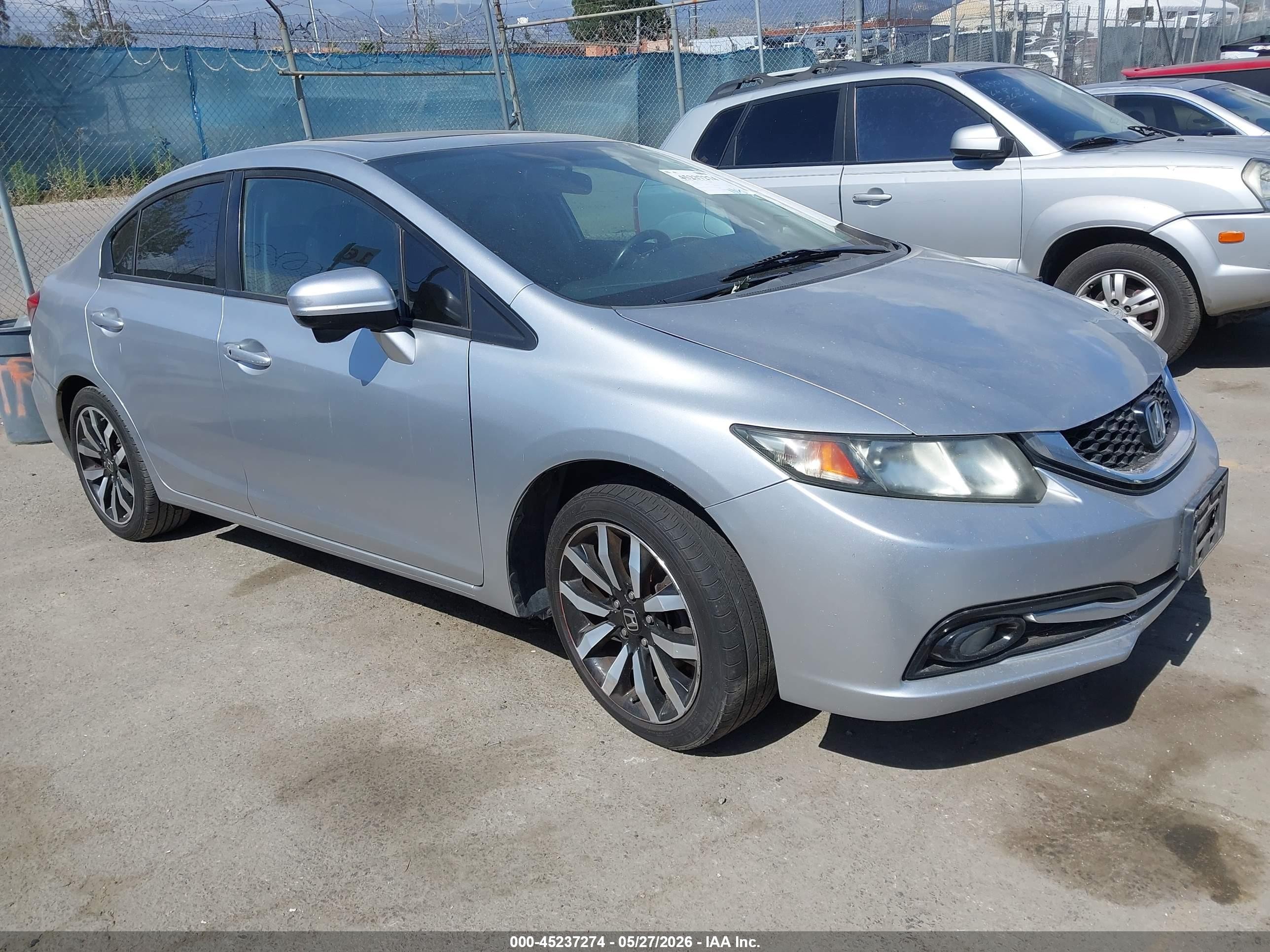 2014 Honda Civic Ex-l Silver vin: 2HGFB2F99EH517534