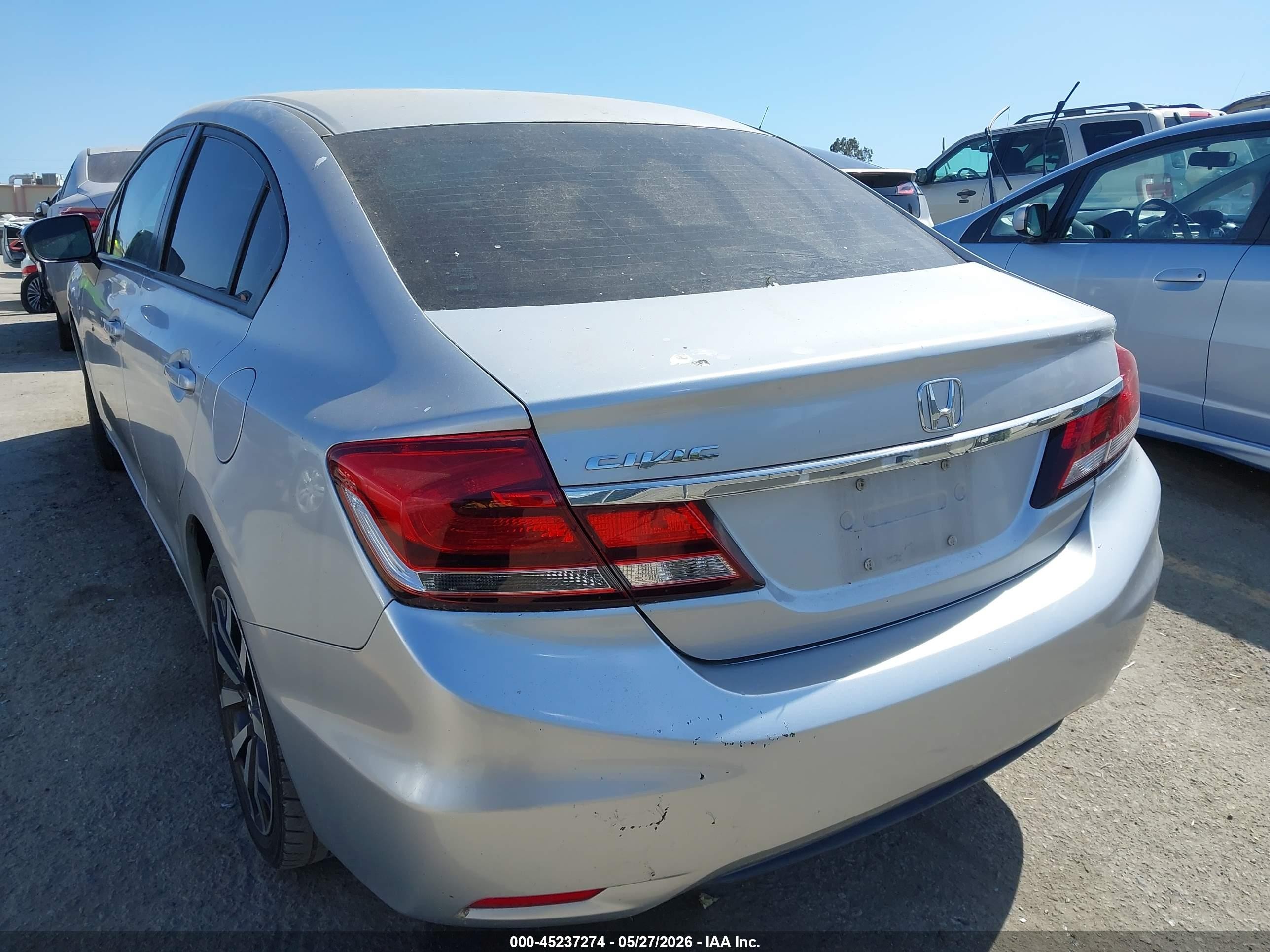 2014 Honda Civic Ex-l Silver vin: 2HGFB2F99EH517534