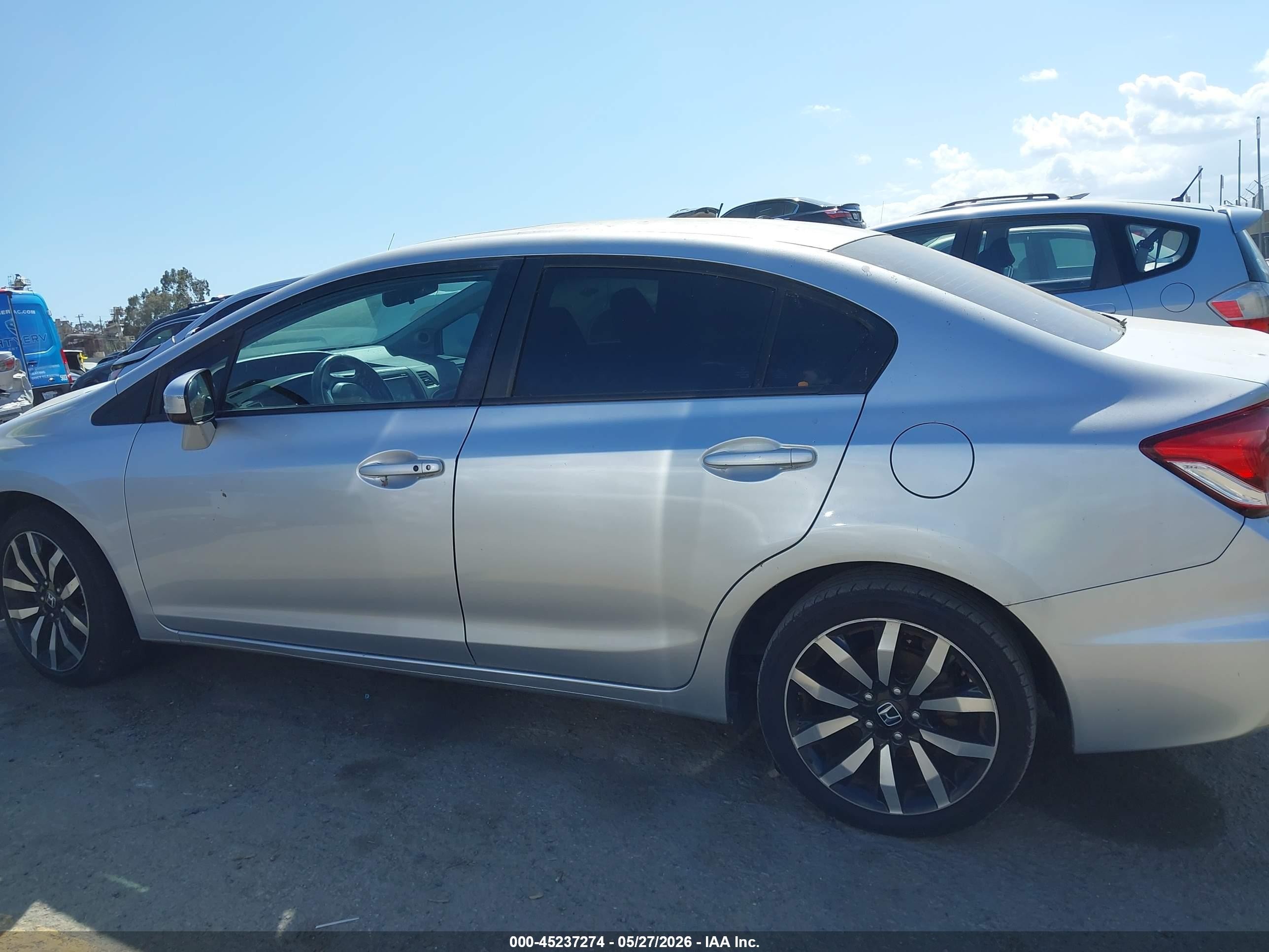 2014 Honda Civic Ex-l Silver vin: 2HGFB2F99EH517534