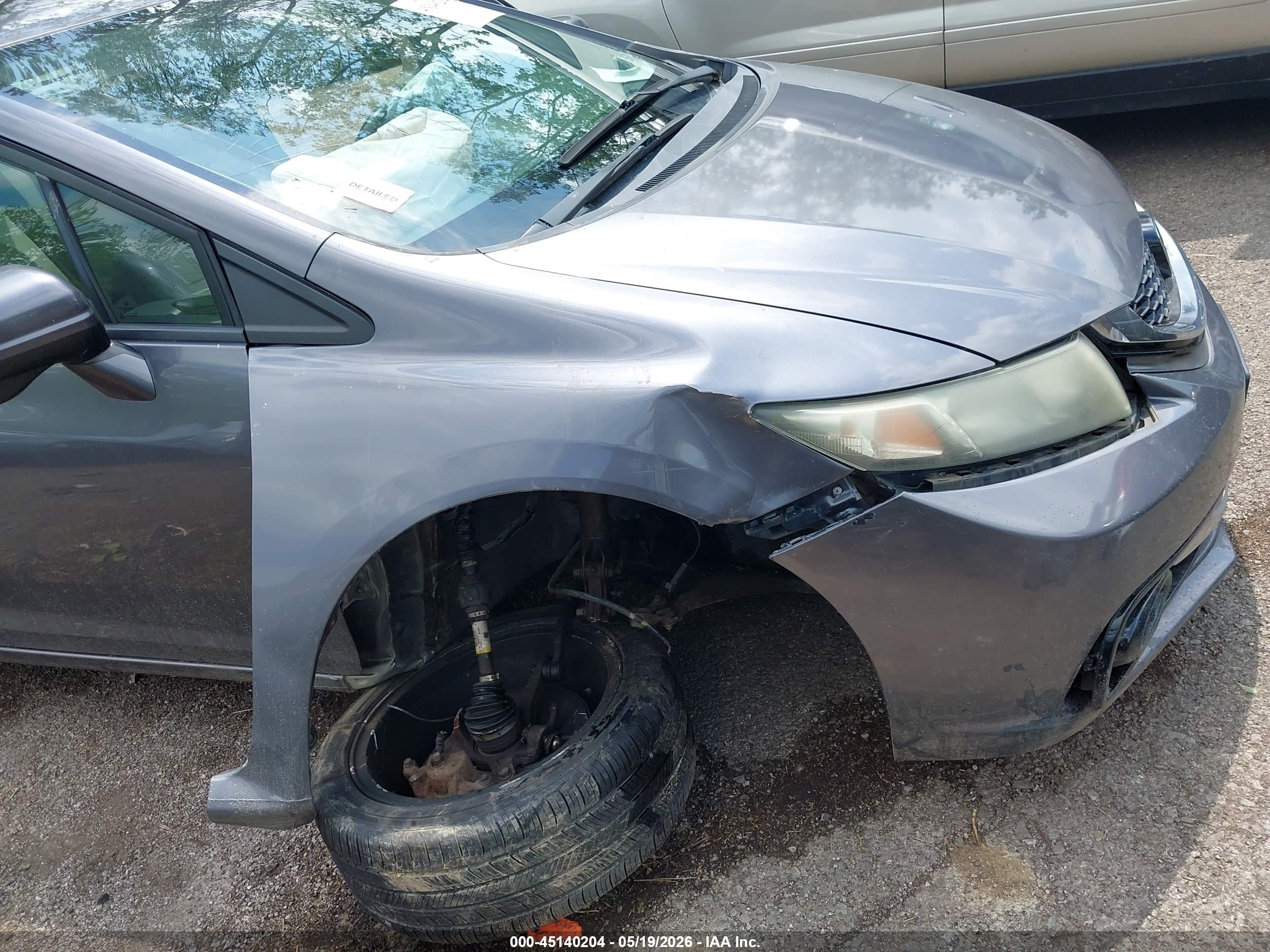 2014 Honda Civic Ex-l Gray vin: 2HGFB2F99EH559587