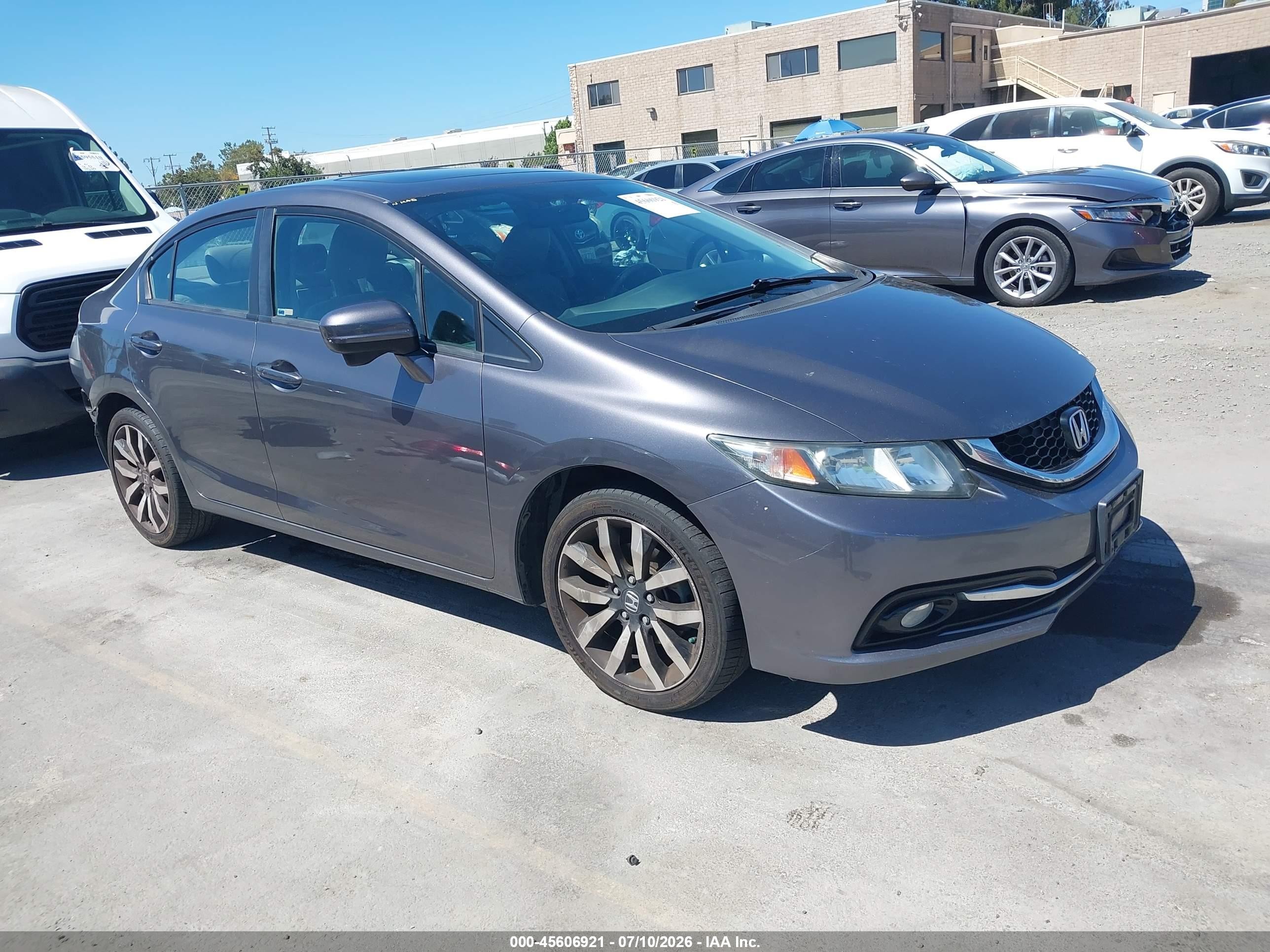 2015 Honda Civic Ex-l Gray vin: 2HGFB2F99FH502789