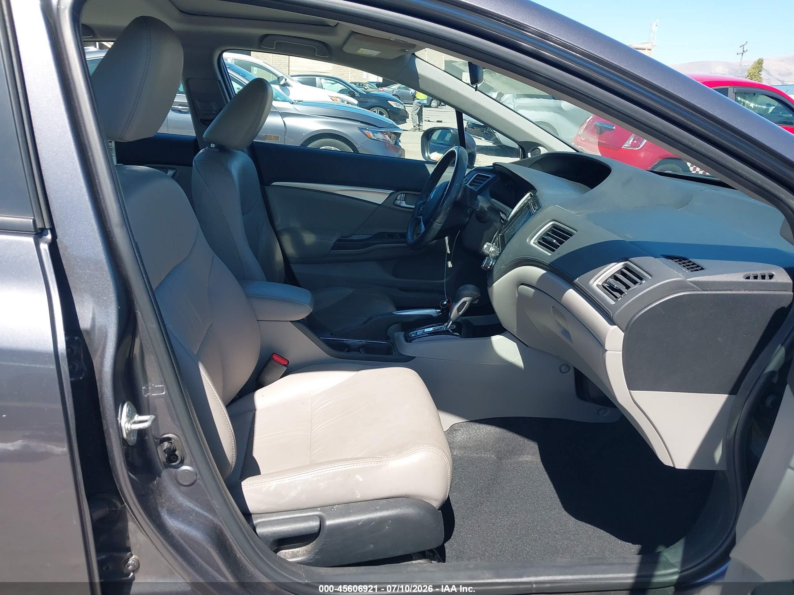 2015 Honda Civic Ex-l Gray vin: 2HGFB2F99FH502789