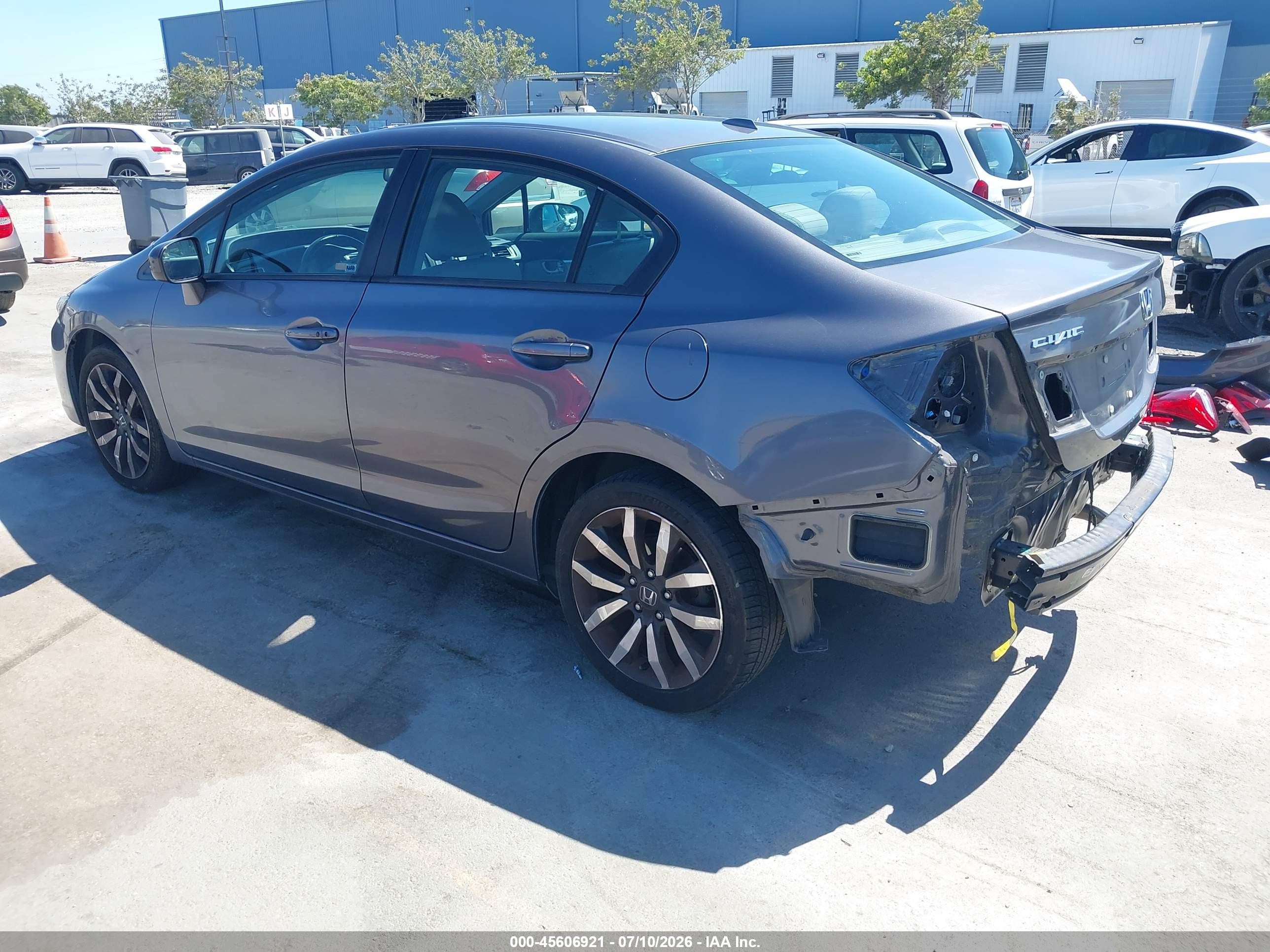 2015 Honda Civic Ex-l Gray vin: 2HGFB2F99FH502789
