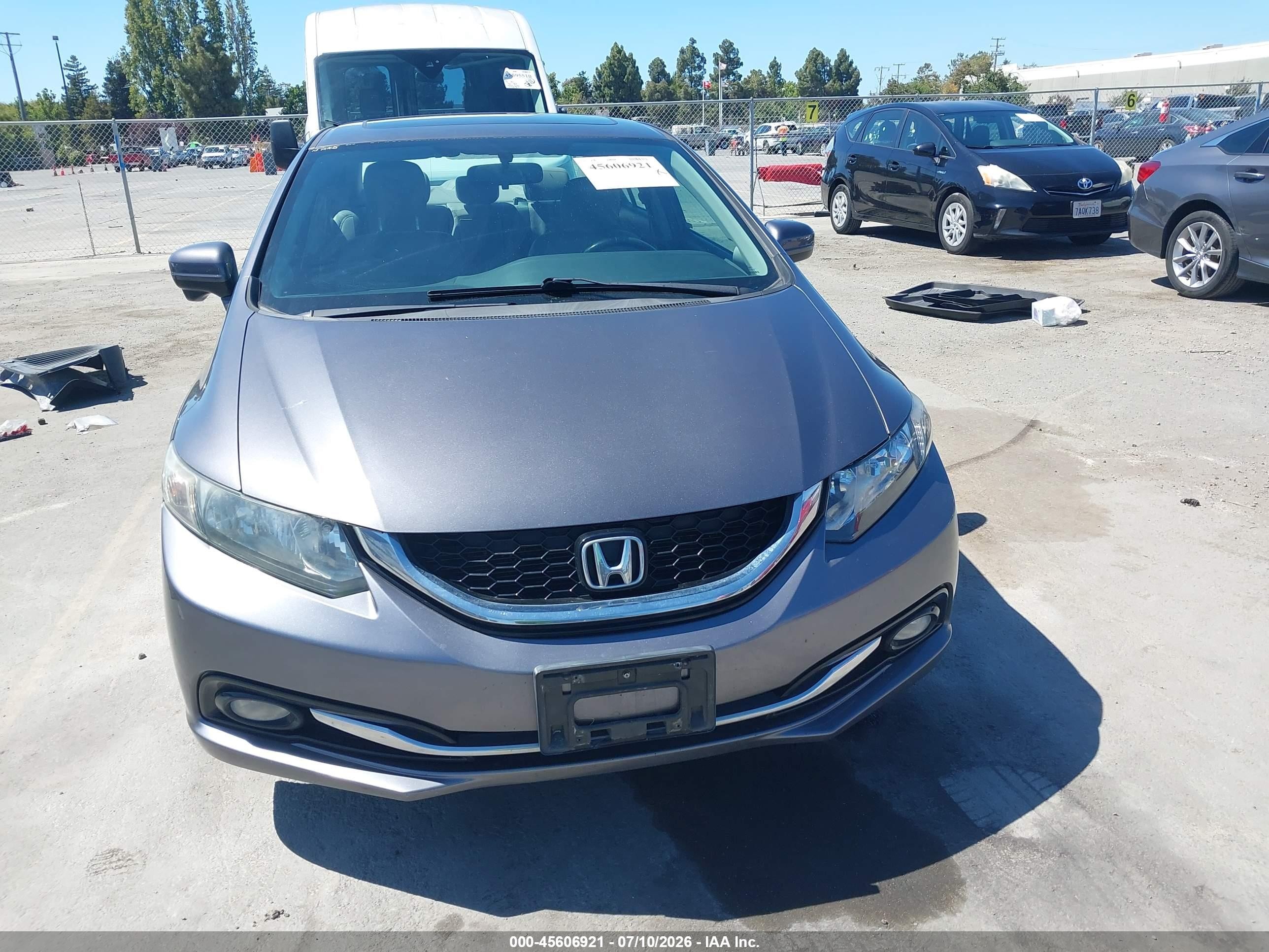 2015 Honda Civic Ex-l Gray vin: 2HGFB2F99FH502789