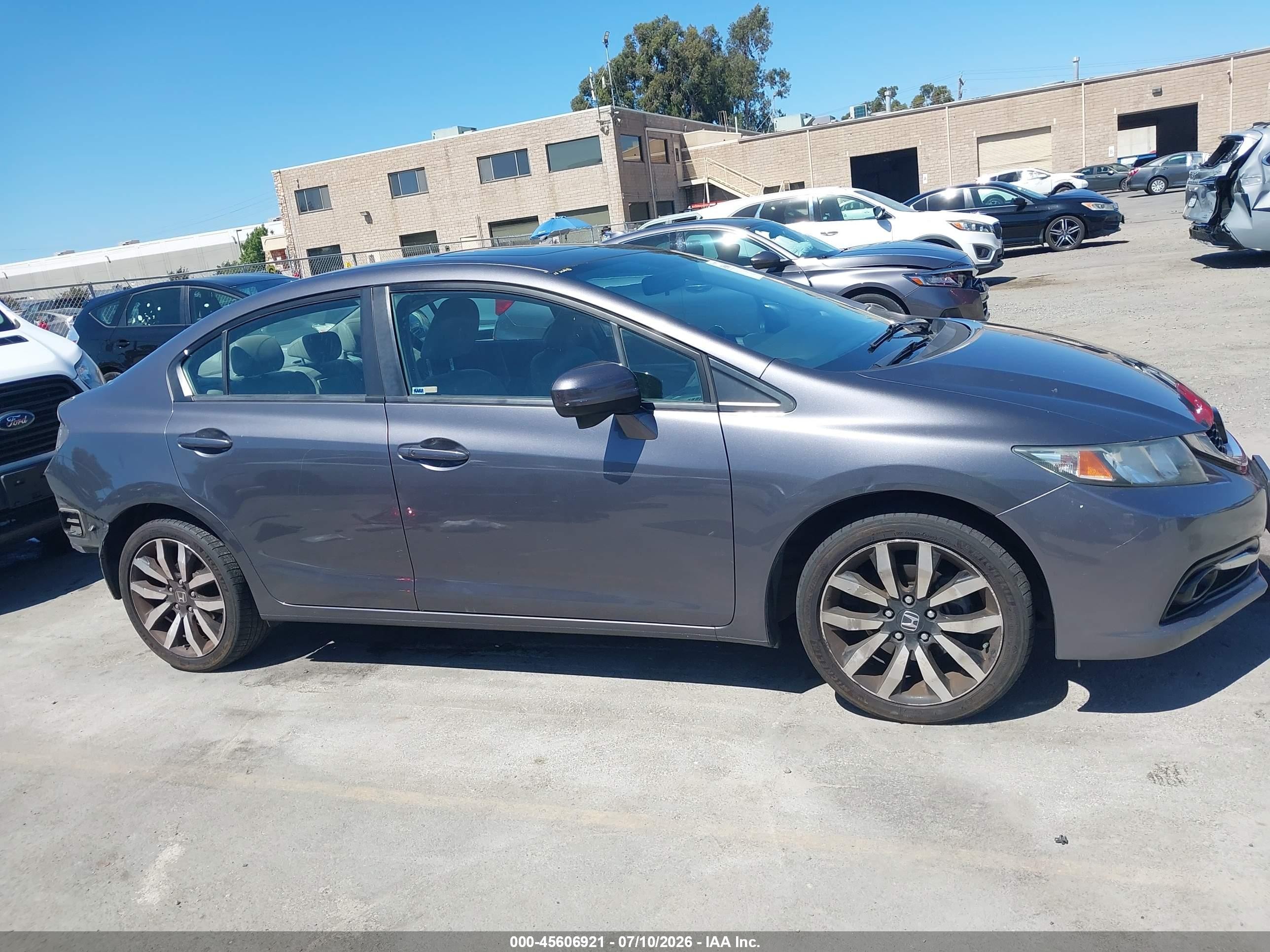 2015 Honda Civic Ex-l Gray vin: 2HGFB2F99FH502789