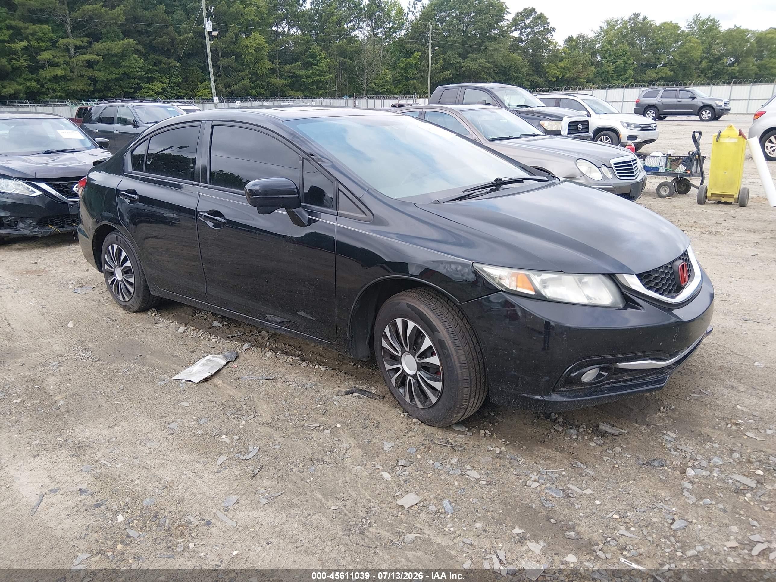 2015 Honda Civic Ex-l Черный vin: 2HGFB2F99FH509080