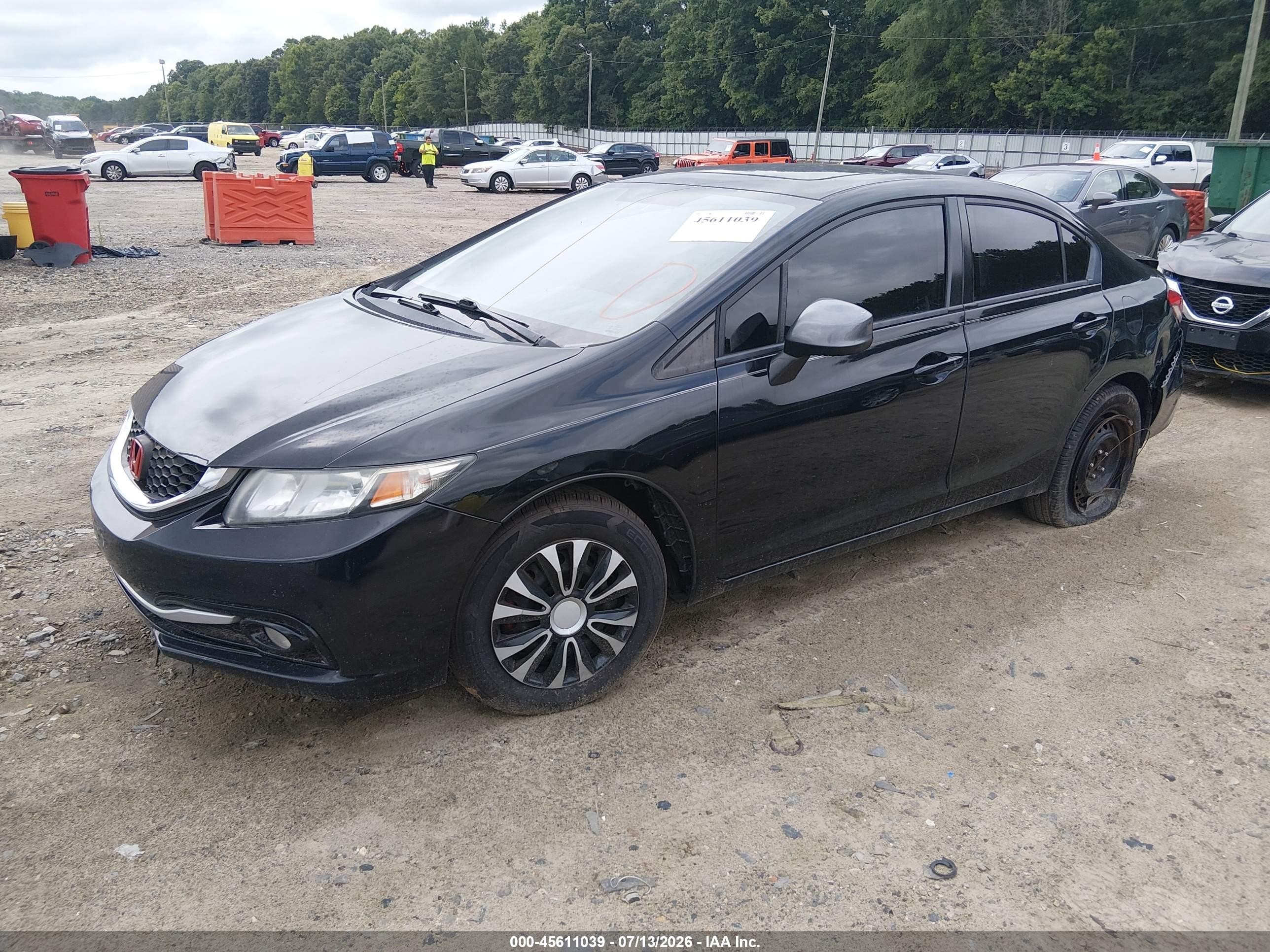 2015 Honda Civic Ex-l Черный vin: 2HGFB2F99FH509080