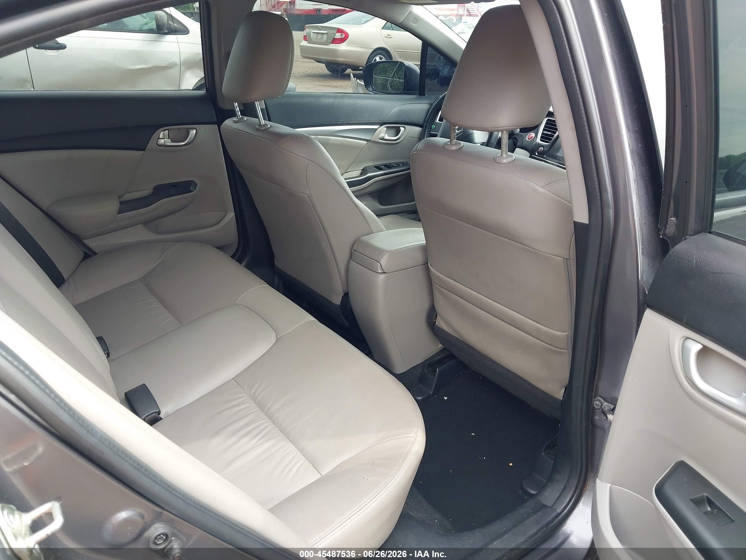 2015 Honda Civic Ex-l Gray vin: 2HGFB2F99FH512089