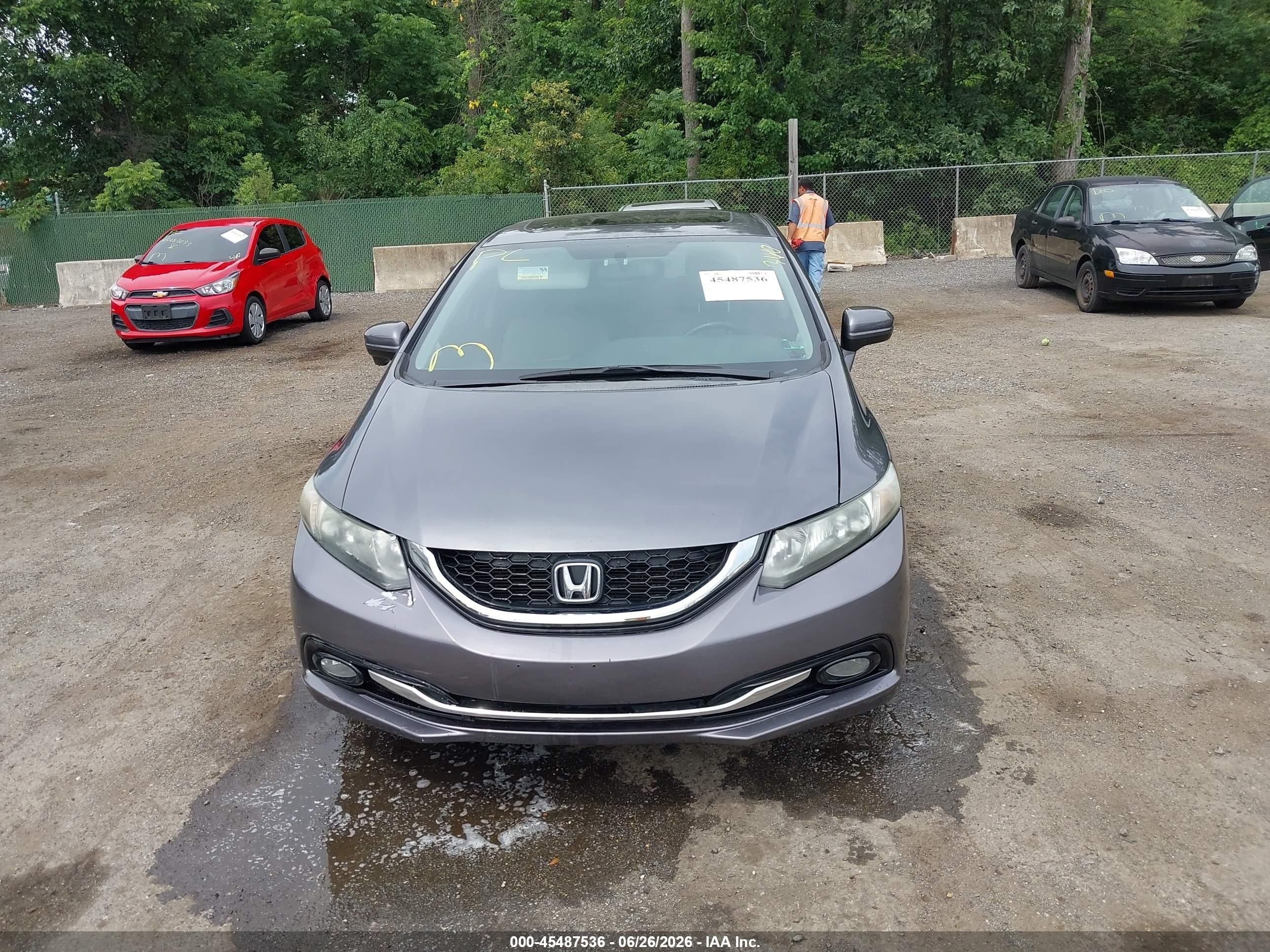 2015 Honda Civic Ex-l Gray vin: 2HGFB2F99FH512089