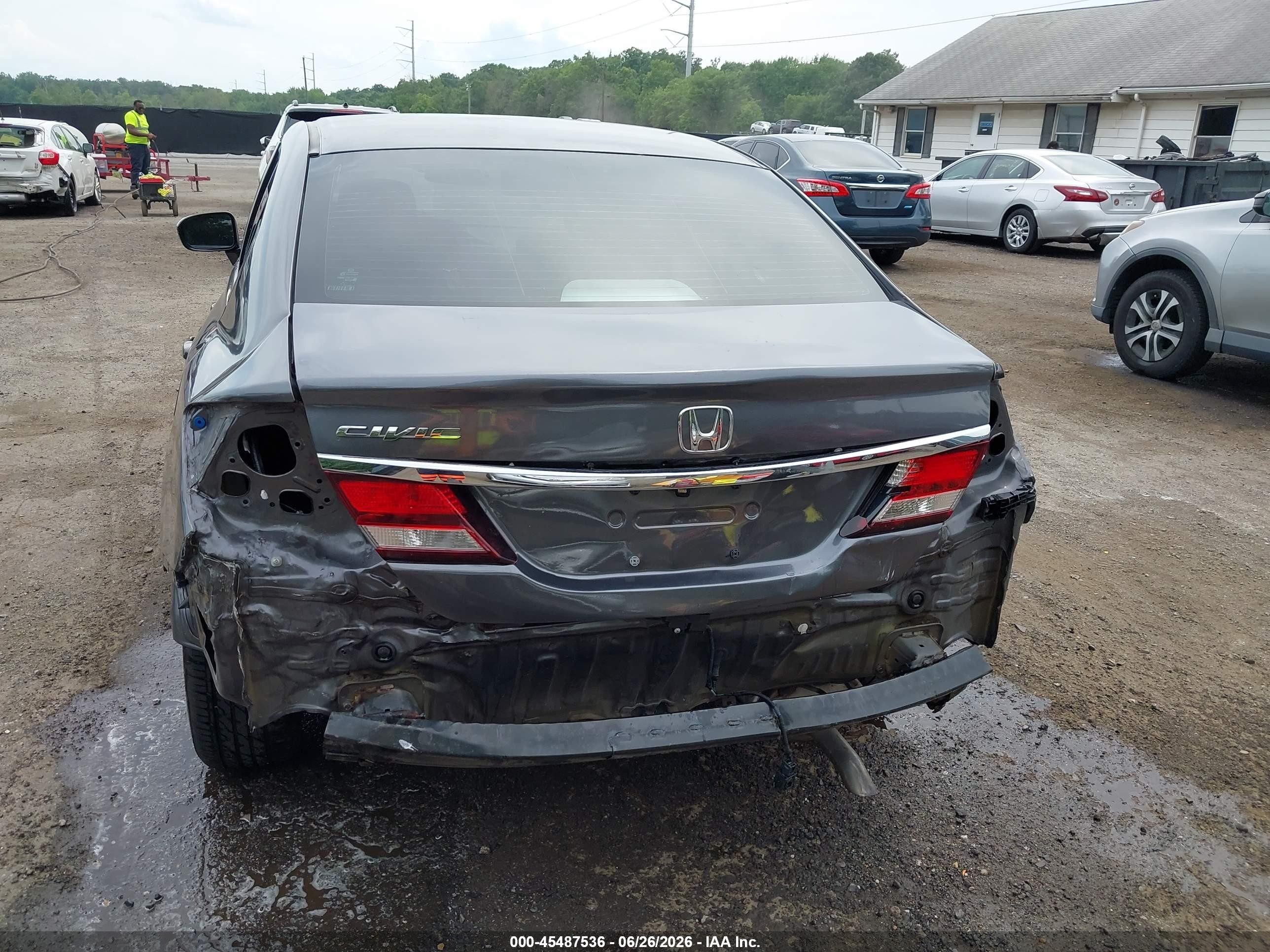 2015 Honda Civic Ex-l Gray vin: 2HGFB2F99FH512089