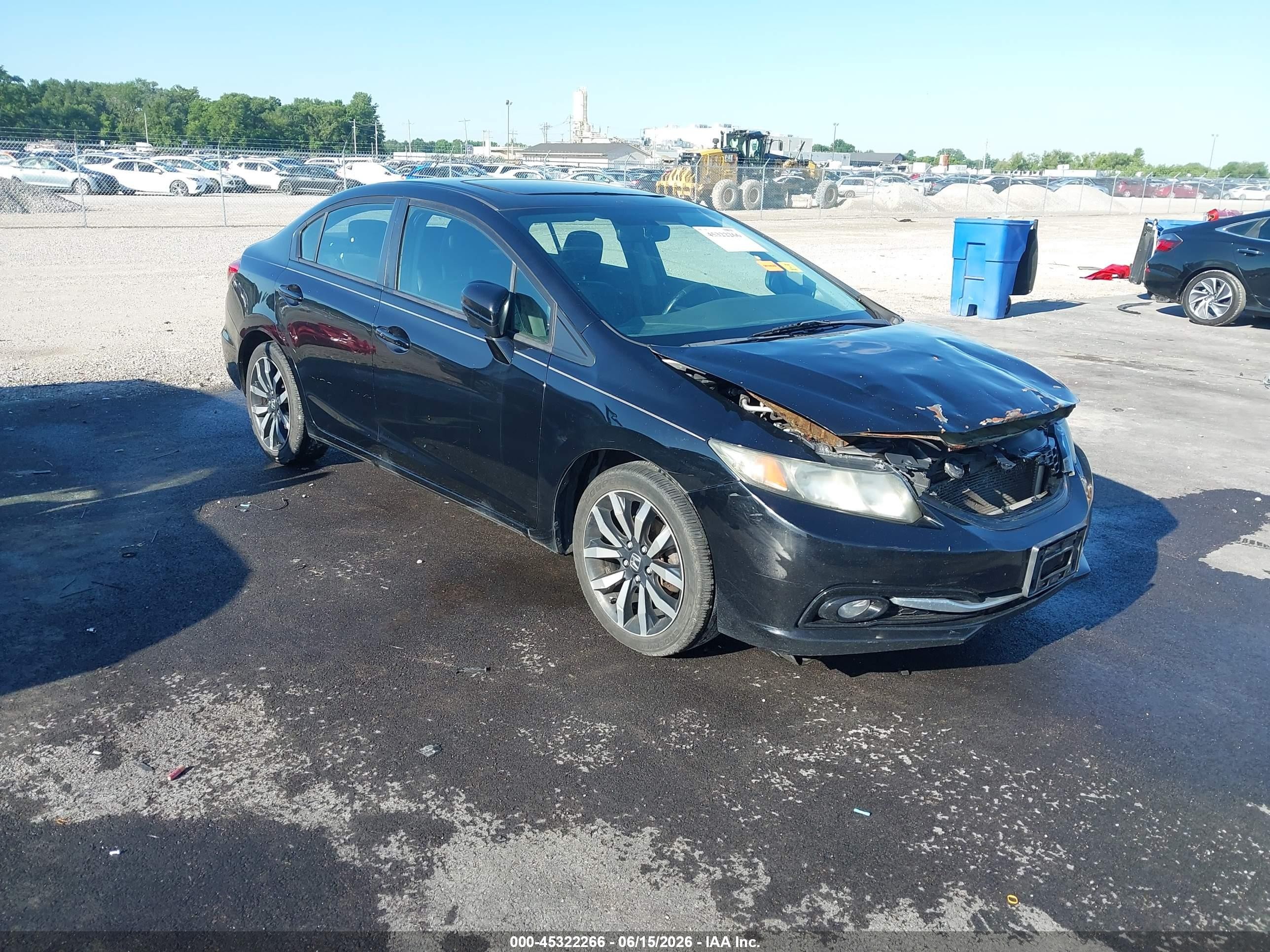 2015 Honda Civic Ex-l Black vin: 2HGFB2F99FH556304