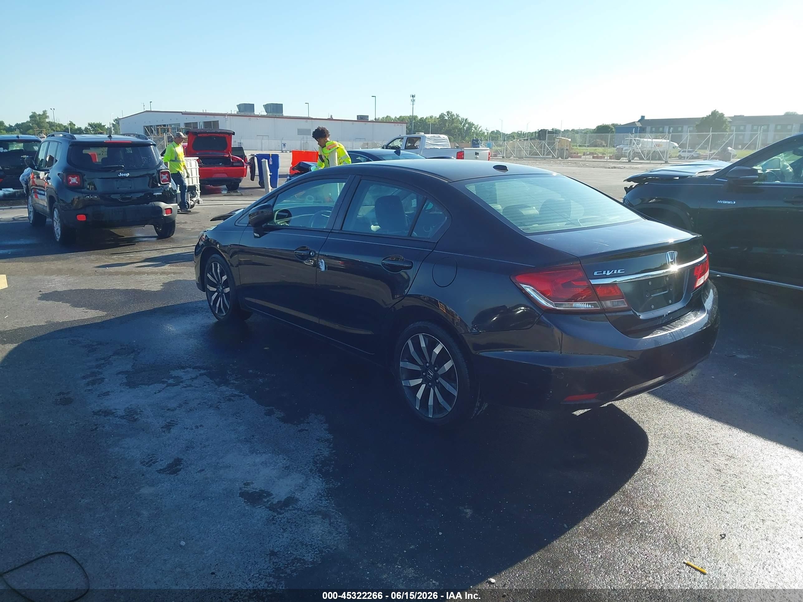 2015 Honda Civic Ex-l Black vin: 2HGFB2F99FH556304