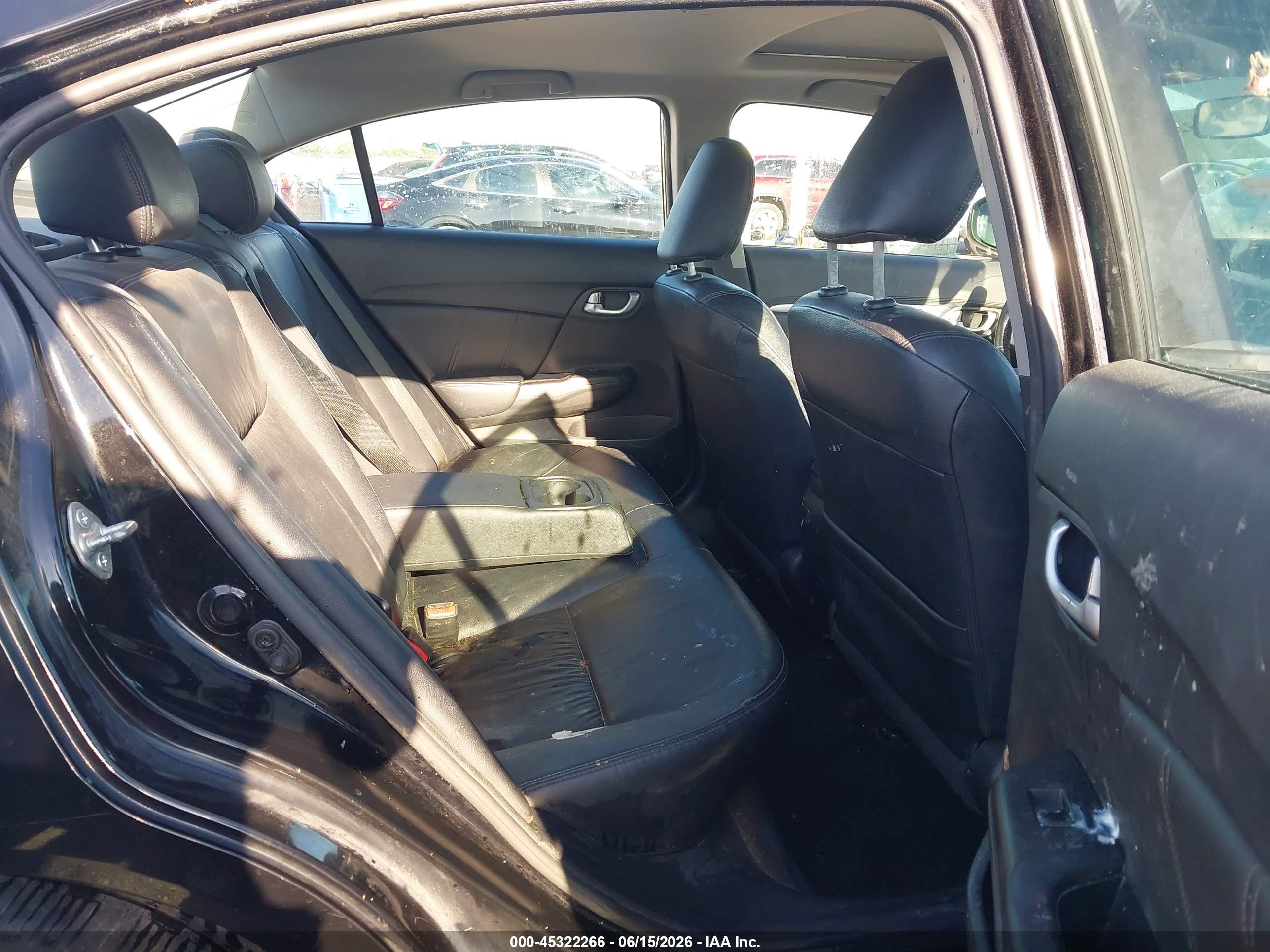2015 Honda Civic Ex-l Black vin: 2HGFB2F99FH556304