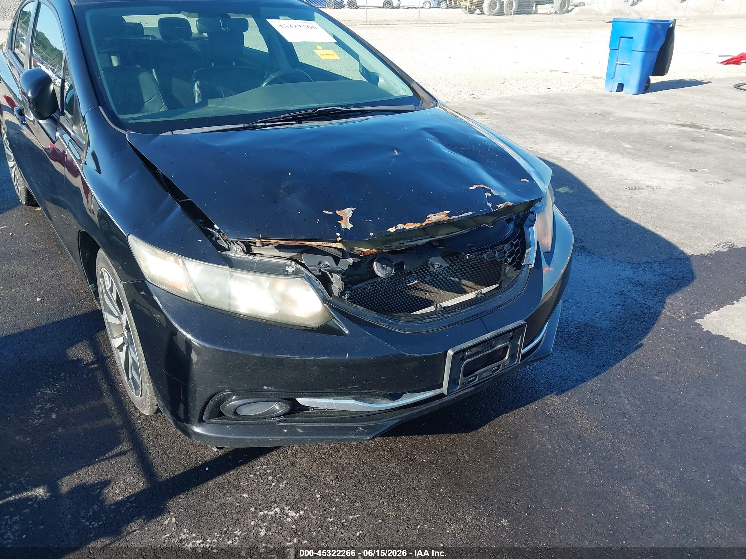 2015 Honda Civic Ex-l Black vin: 2HGFB2F99FH556304