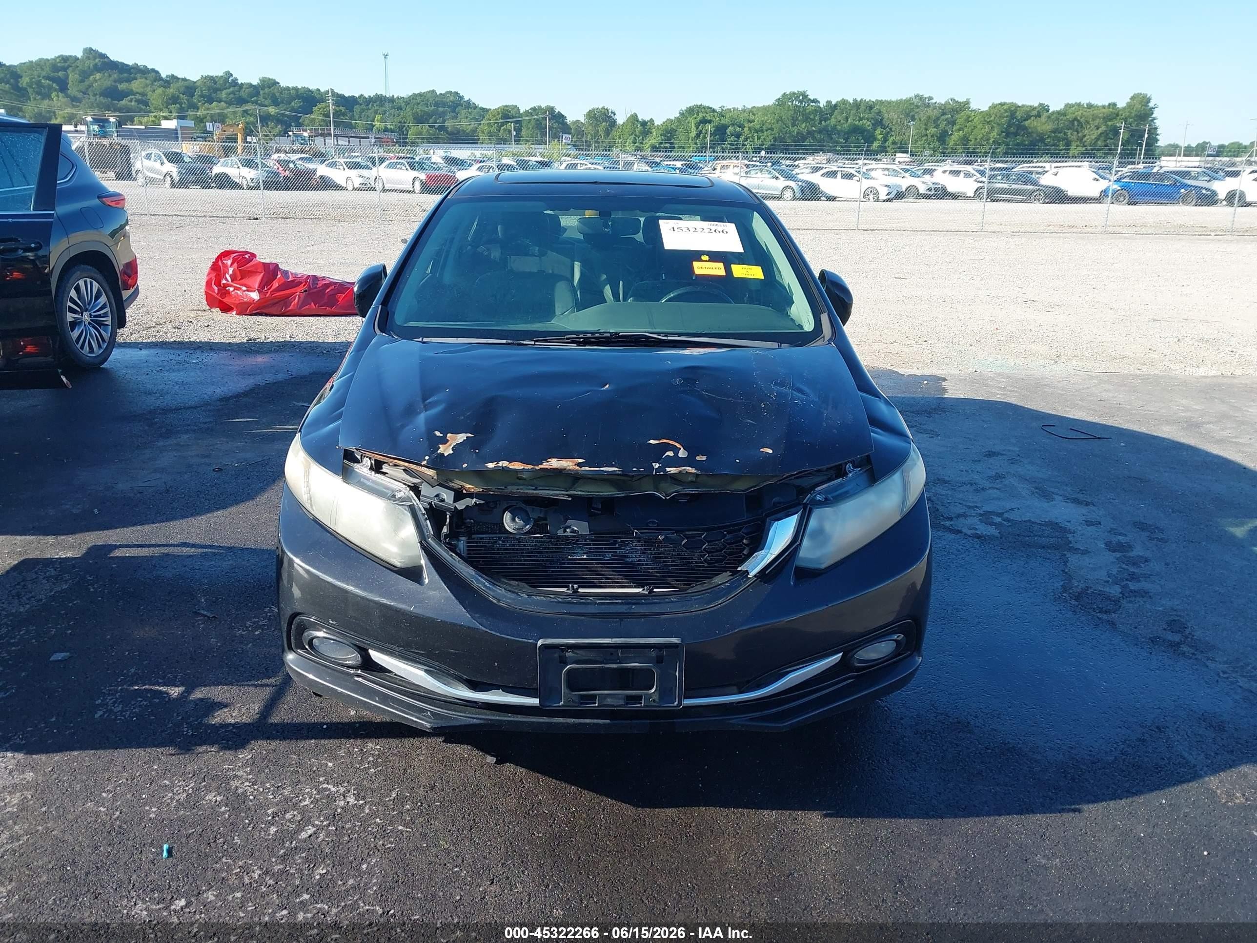 2015 Honda Civic Ex-l Black vin: 2HGFB2F99FH556304
