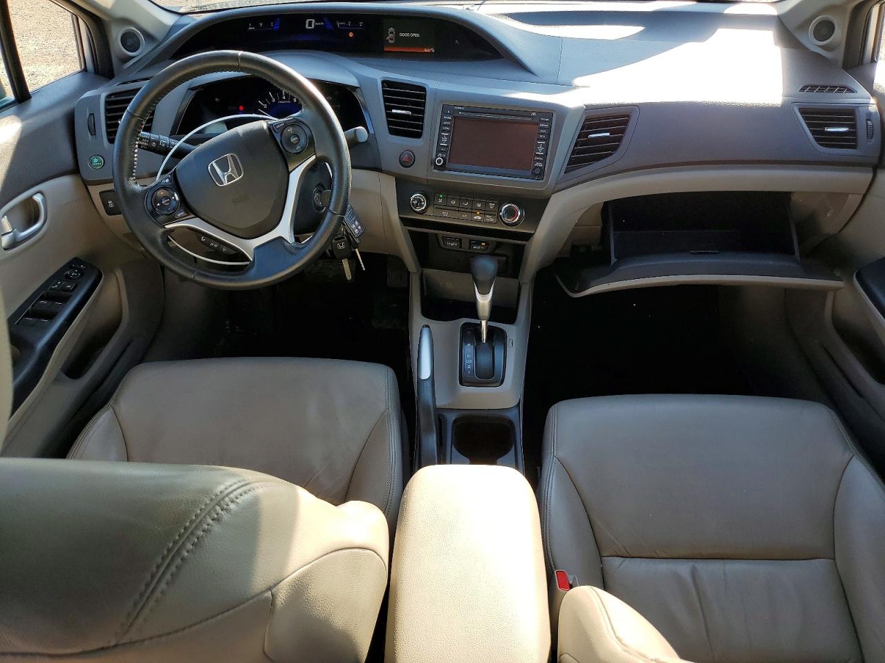 2012 Honda Civic Exl Silver vin: 2HGFB2F9XCH117611
