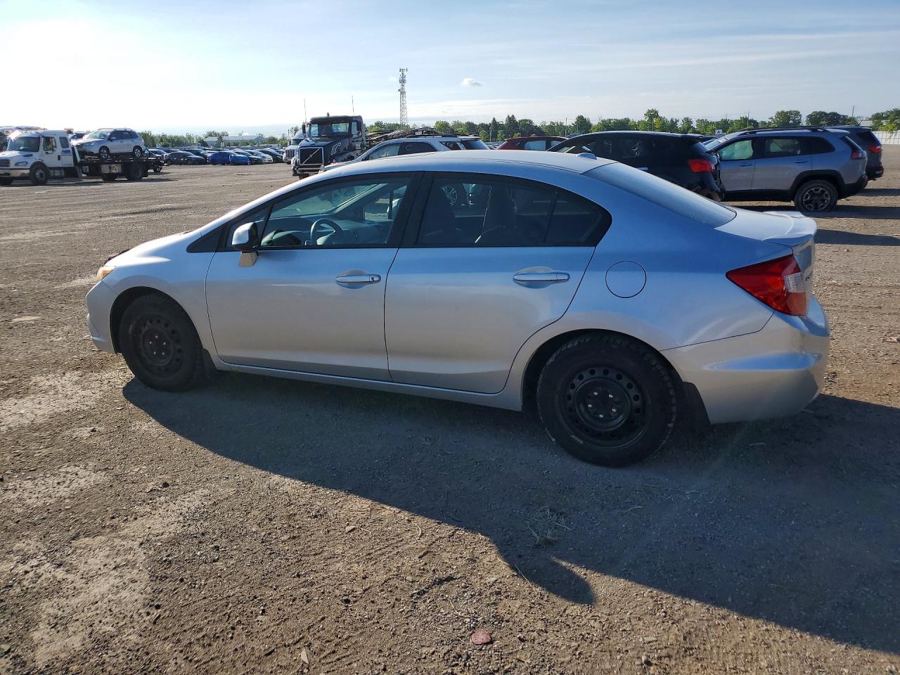 2012 Honda Civic Exl Silver vin: 2HGFB2F9XCH117611