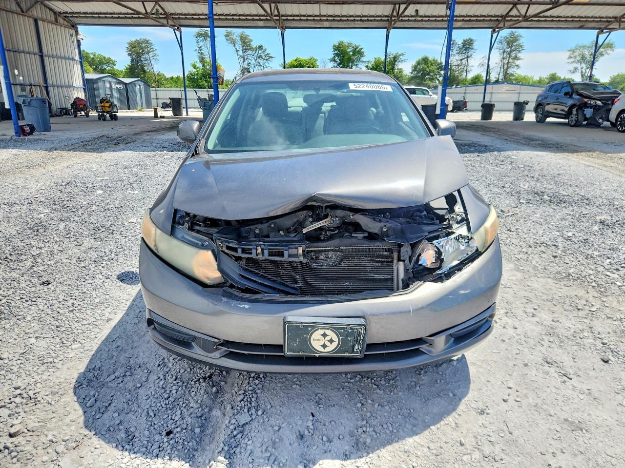 2012 Honda Civic Exl Серый vin: 2HGFB2F9XCH505440