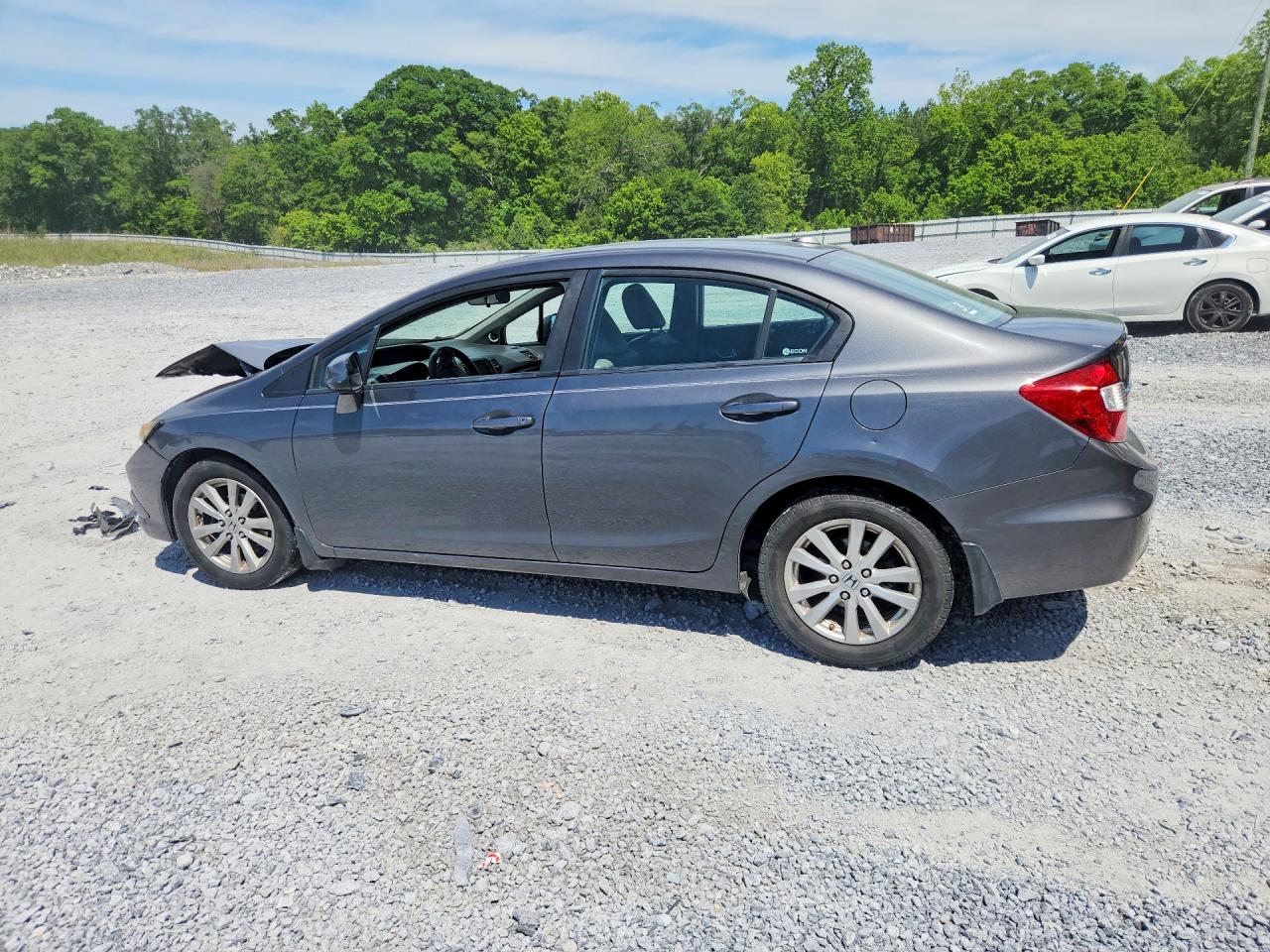 2012 Honda Civic Exl Серый vin: 2HGFB2F9XCH505440