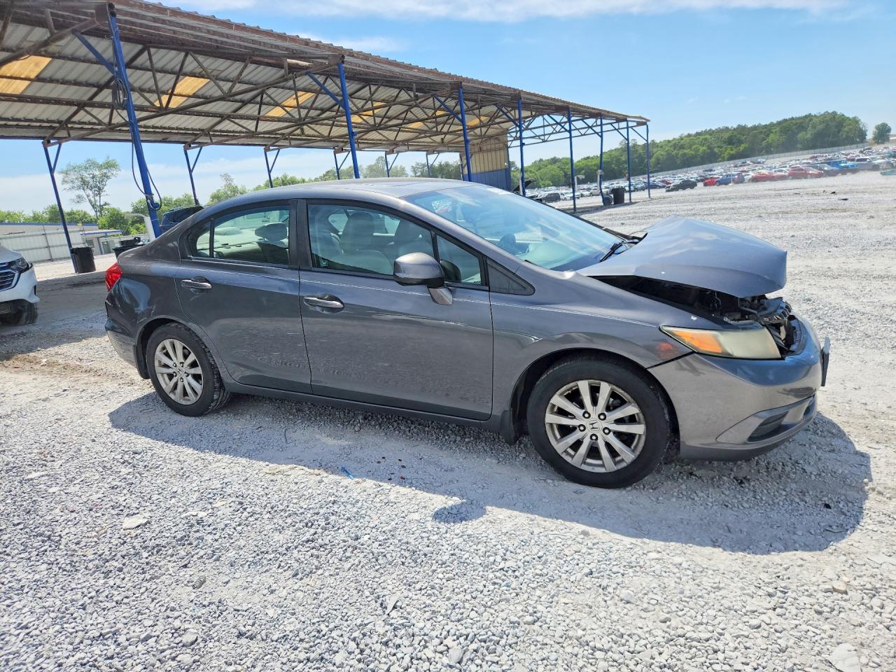 2012 Honda Civic Exl Серый vin: 2HGFB2F9XCH505440