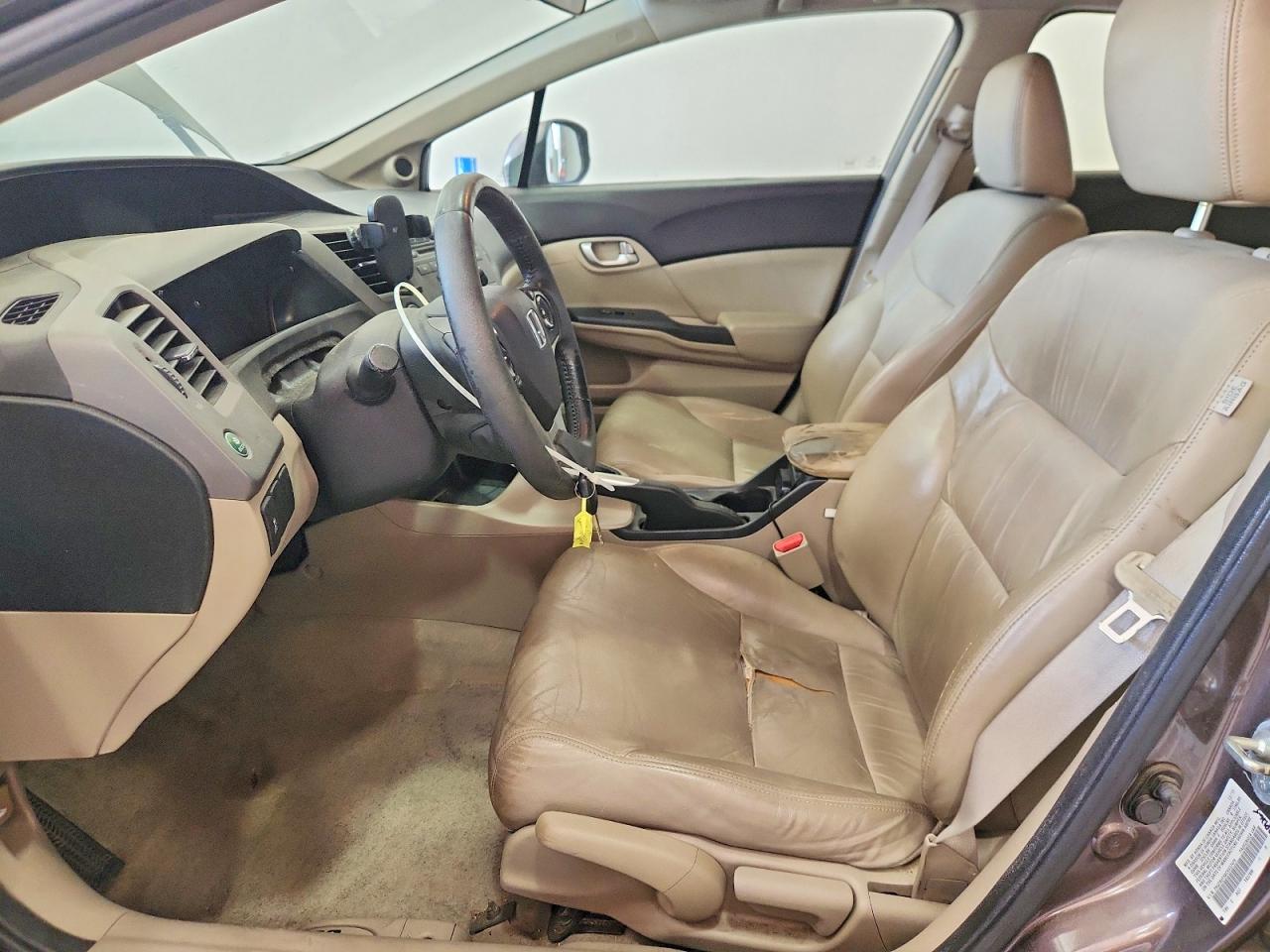 2012 Honda Civic Exl Gray vin: 2HGFB2F9XCH537479