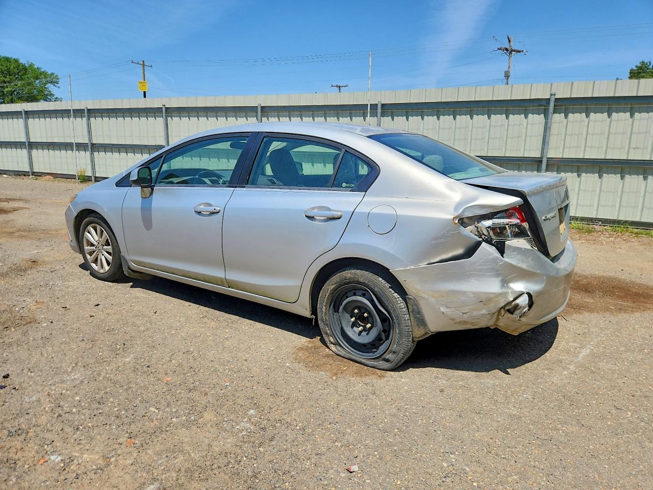 2012 Honda Civic Silver vin: 2HGFB2F9XCH547137