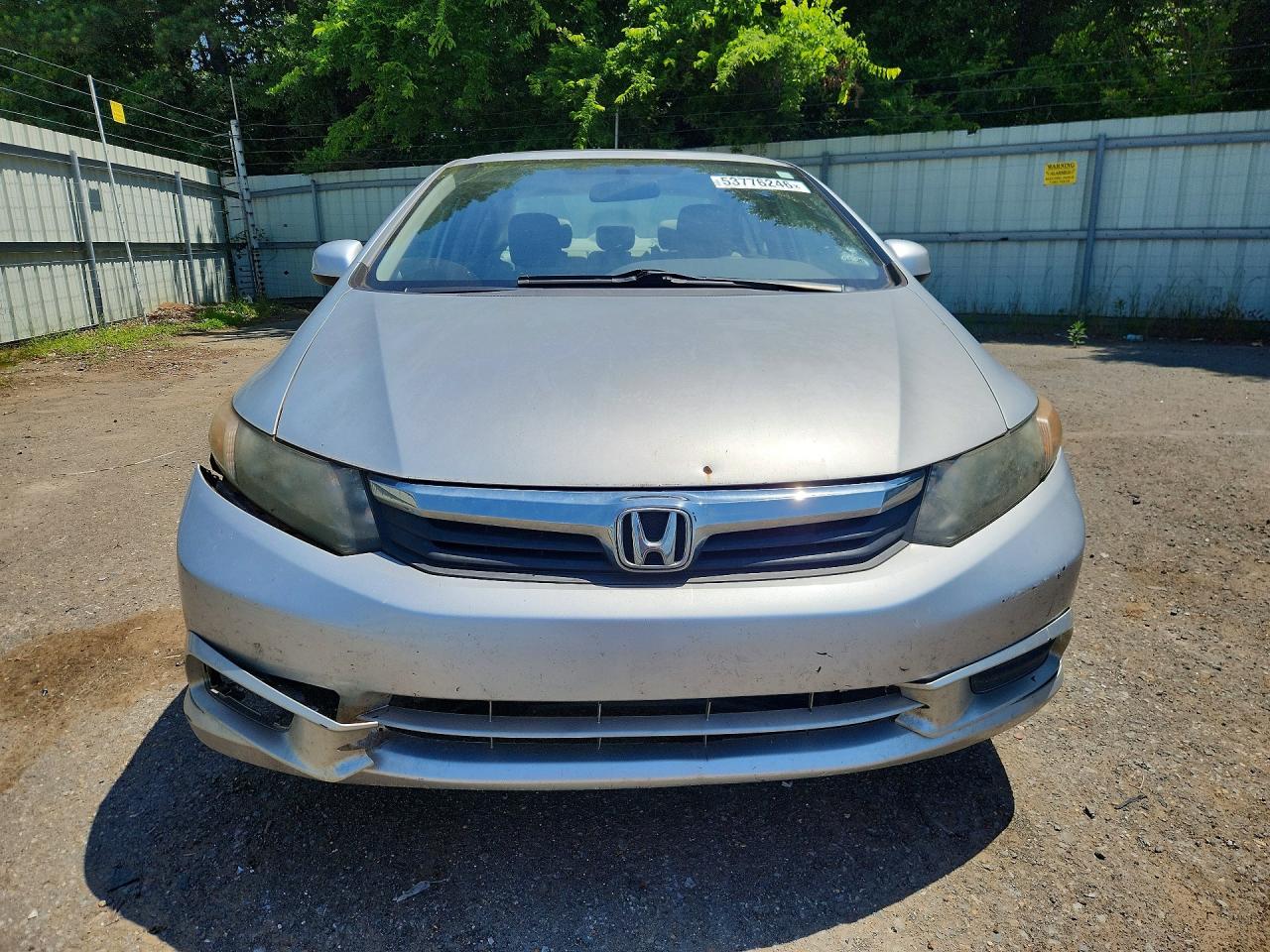 2012 Honda Civic Silver vin: 2HGFB2F9XCH547137