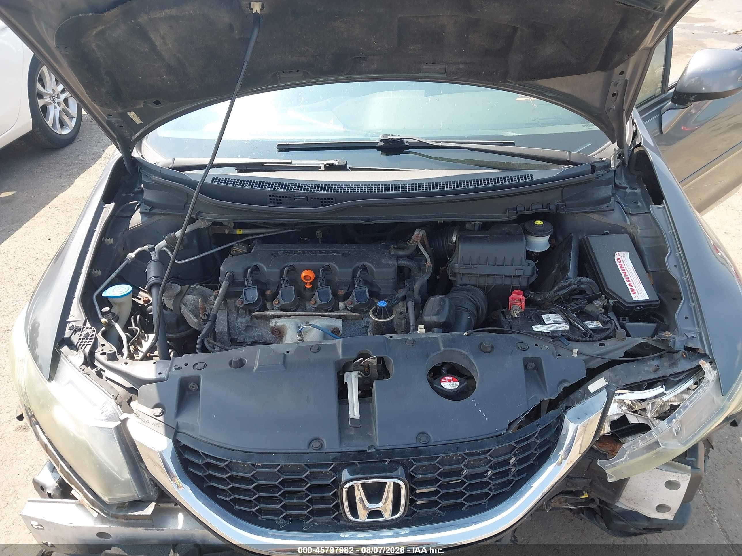 2013 Honda Civic Ex-l Gray vin: 2HGFB2F9XDH509411