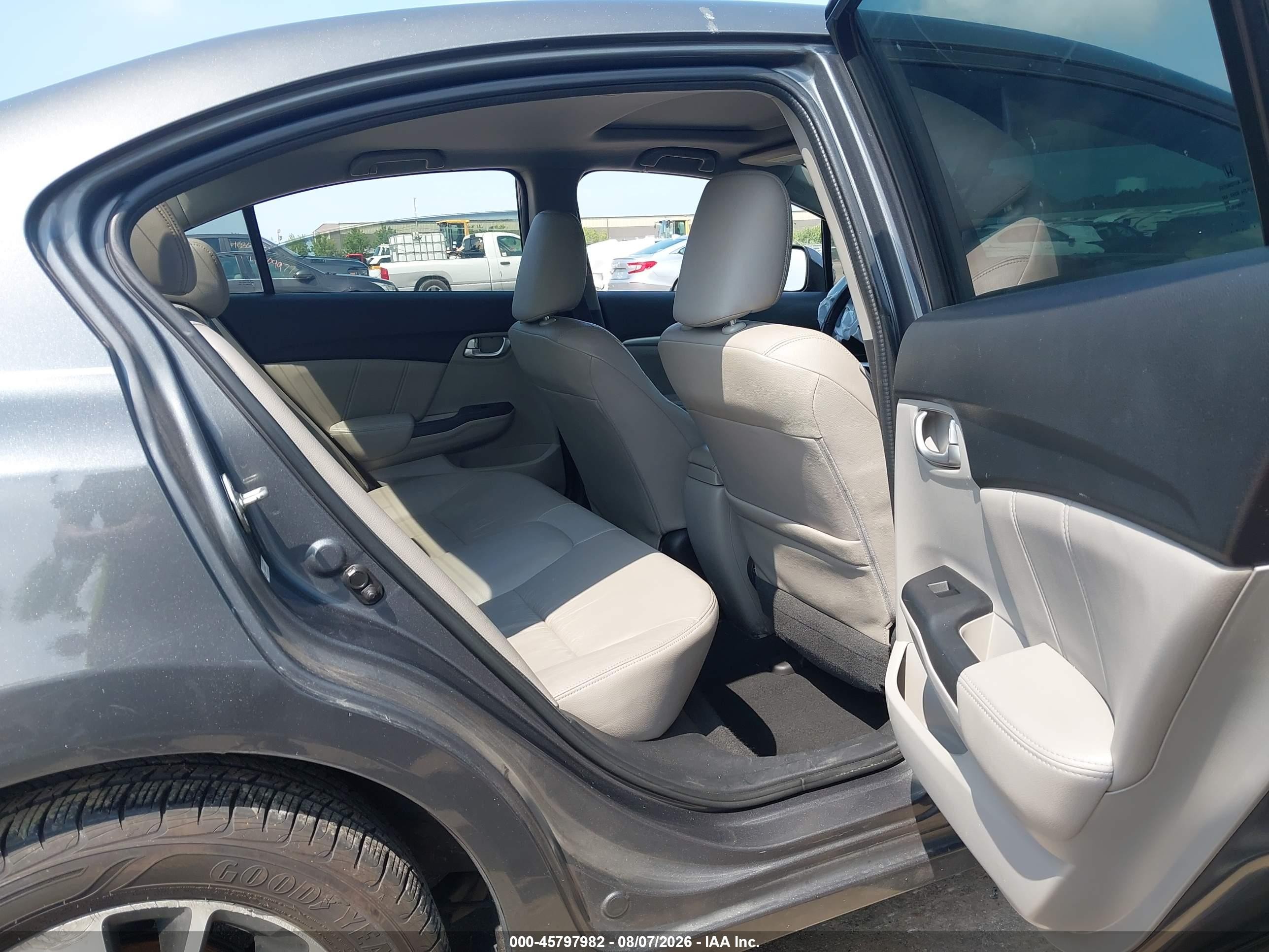2013 Honda Civic Ex-l Gray vin: 2HGFB2F9XDH509411