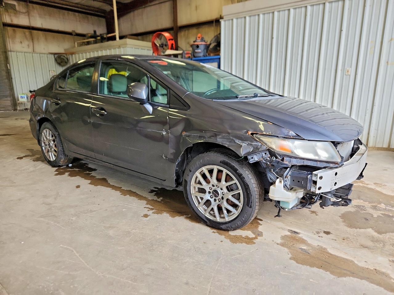 2013 Honda Civic Exl Gray vin: 2HGFB2F9XDH522949