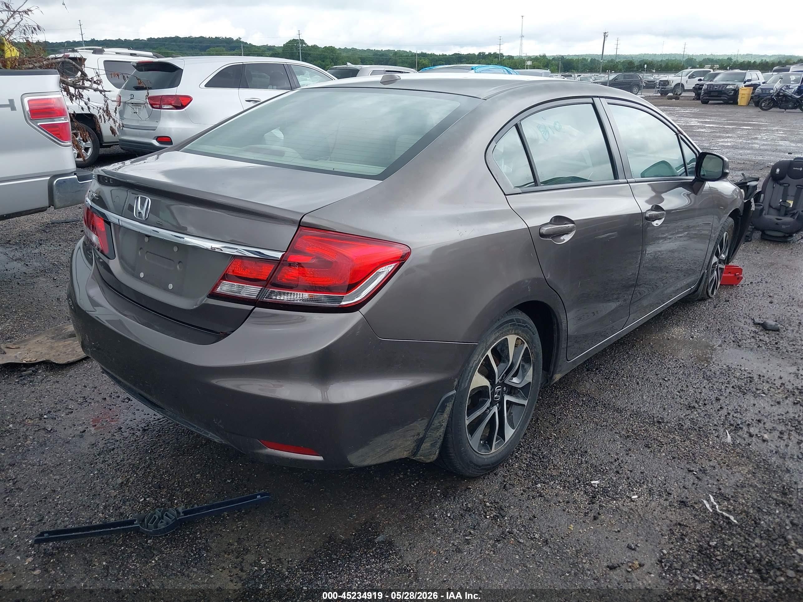 2013 Honda Civic Ex-l Gray vin: 2HGFB2F9XDH526242