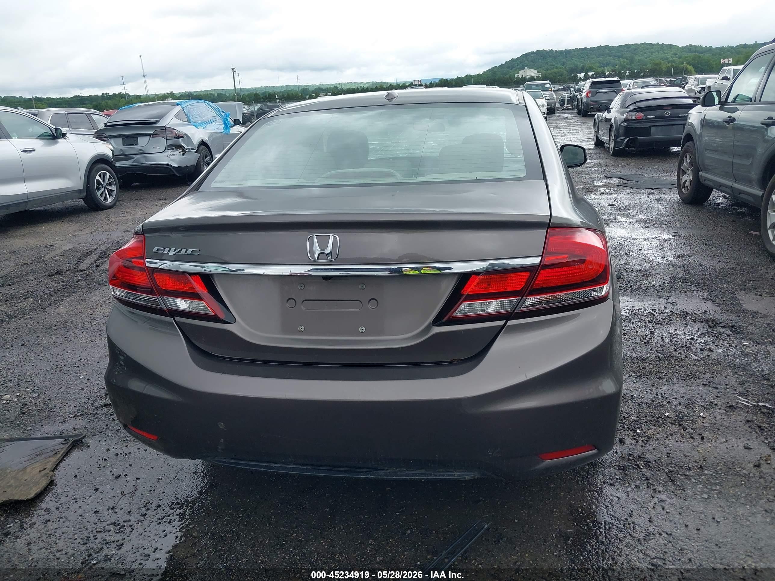 2013 Honda Civic Ex-l Gray vin: 2HGFB2F9XDH526242