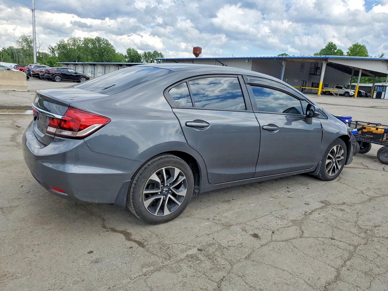 2013 Honda Civic Exl Gray vin: 2HGFB2F9XDH551013
