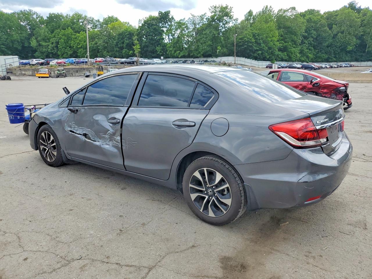 2013 Honda Civic Exl Gray vin: 2HGFB2F9XDH551013