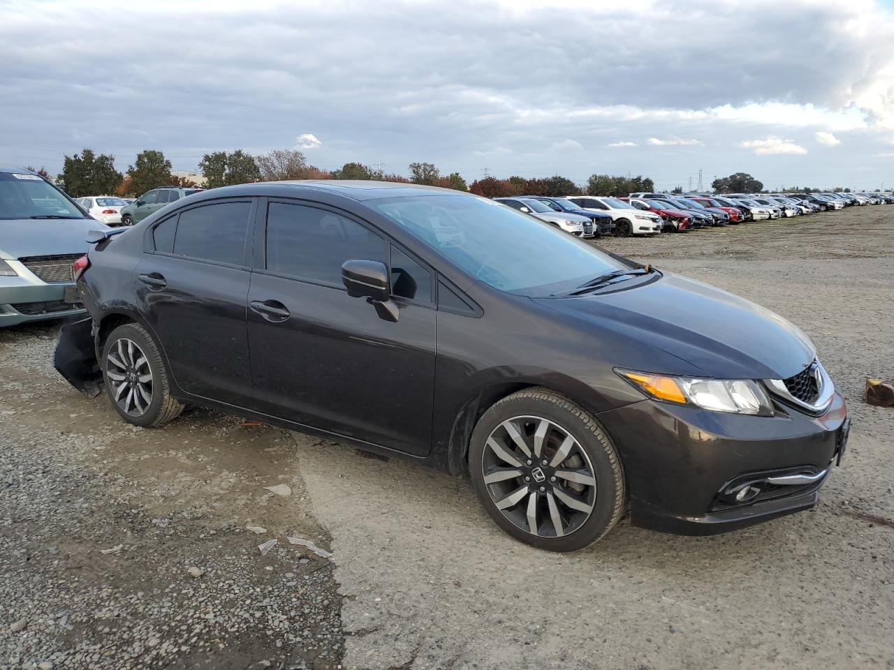 2014 Honda Civic Exl Charcoal vin: 2HGFB2F9XEH523519