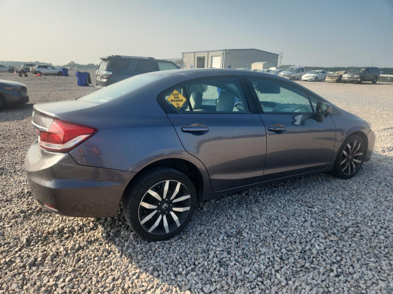 2015 Hond Civic Gray vin: 2HGFB2F9XFH503885