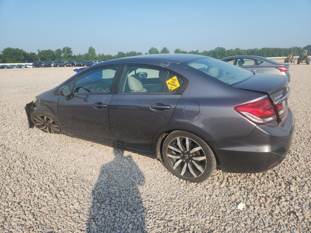 2015 Hond Civic Gray vin: 2HGFB2F9XFH503885